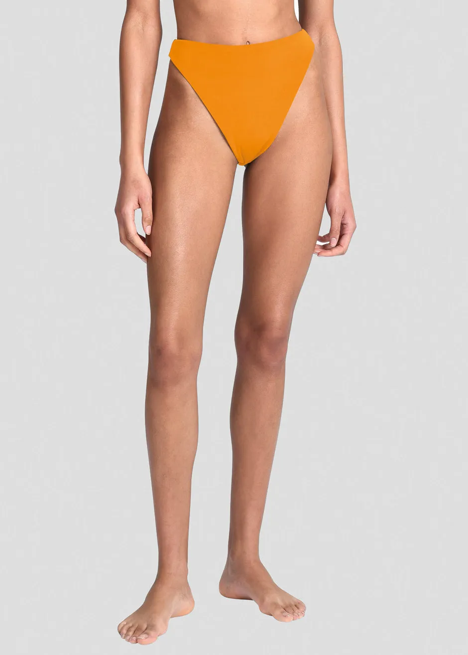 Aexae Triangle High Cut Swimsuit Bottoms - Orange sold by Frankie Shop