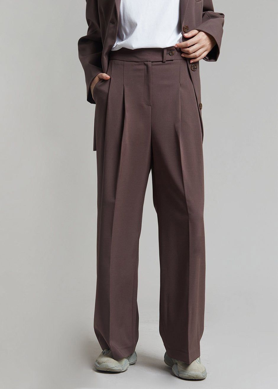 Livia Suit Pants - Prune sold by Frankie Shop product image thumbnail 5