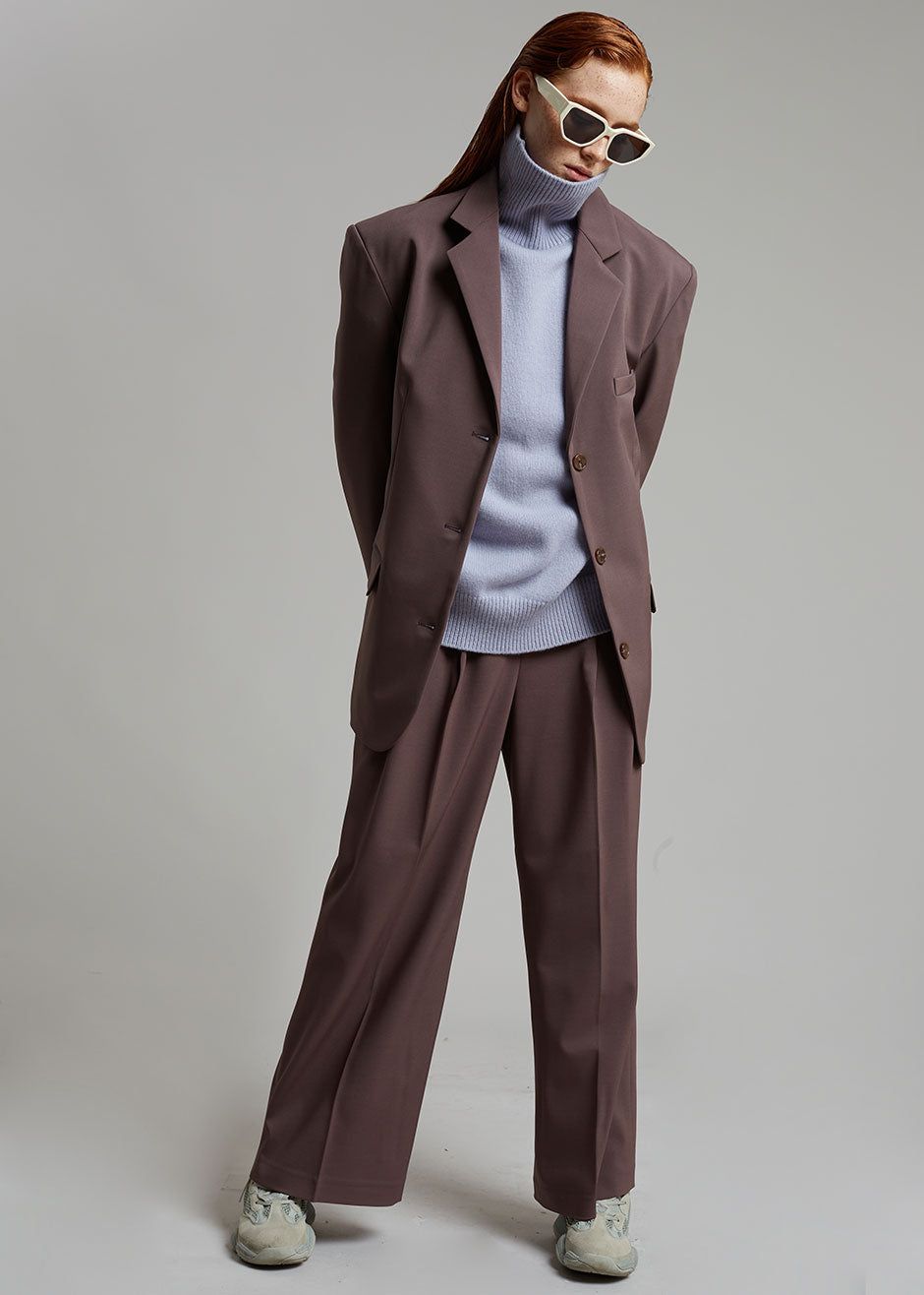 Livia Suit Pants - Prune sold by Frankie Shop