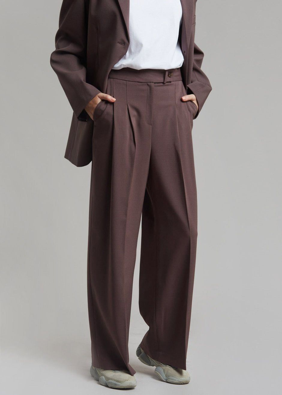 Livia Suit Pants - Prune sold by Frankie Shop product image thumbnail 3