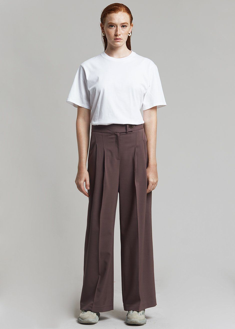 Livia Suit Pants - Prune sold by Frankie Shop product image thumbnail 4