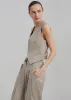 Gelso Waistcoat - Light Taupe Melange sold by Frankie Shop