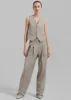 Gelso Waistcoat - Light Taupe Melange sold by Frankie Shop