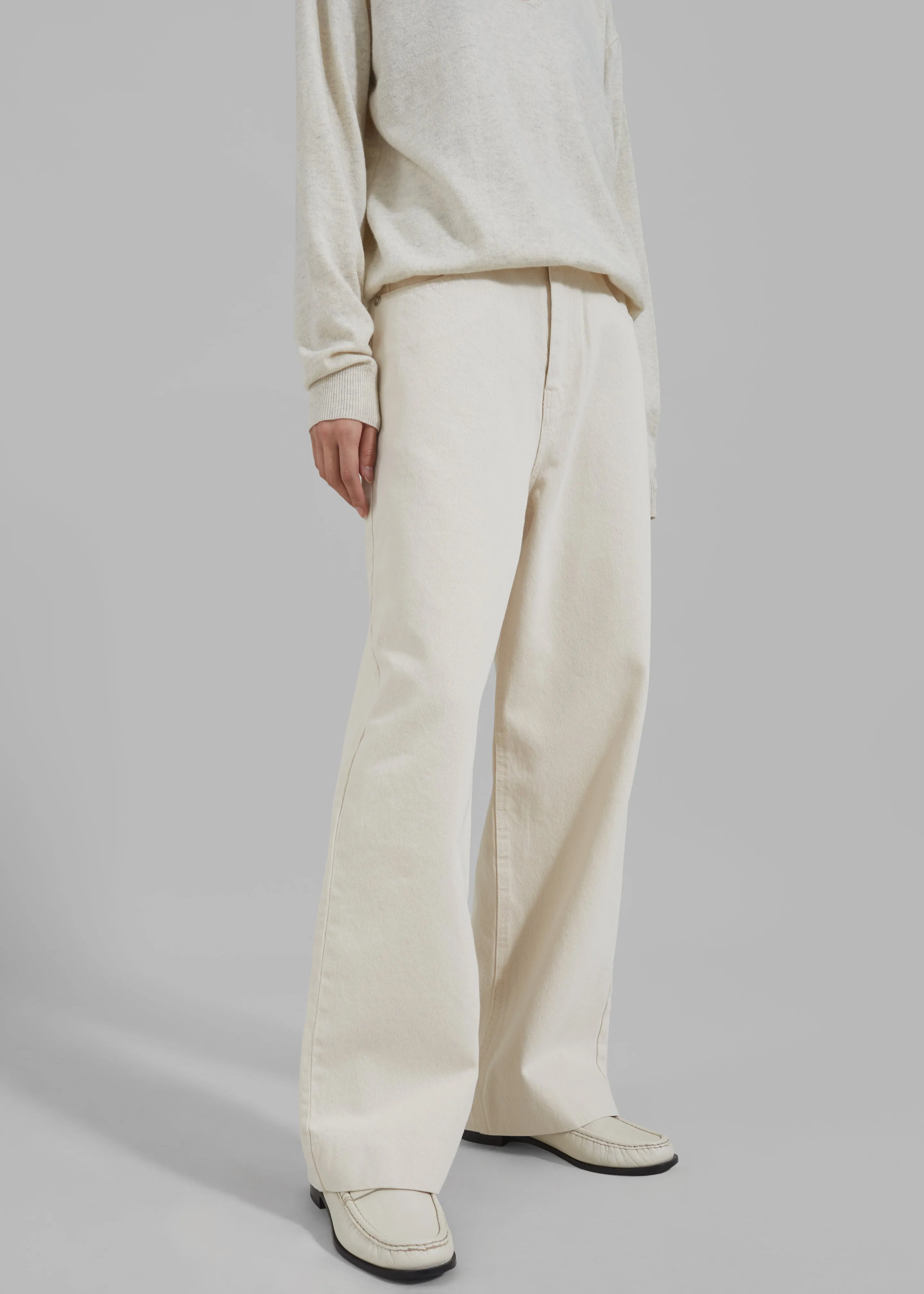 Mya Jeans - Cream sold by Frankie Shop