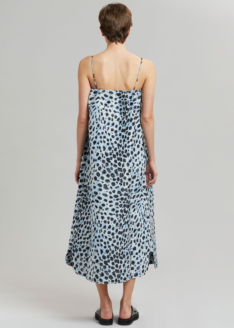 GANNI Jacquard Midi Dress - Egret sold by Frankie Shop product image thumbnail 6