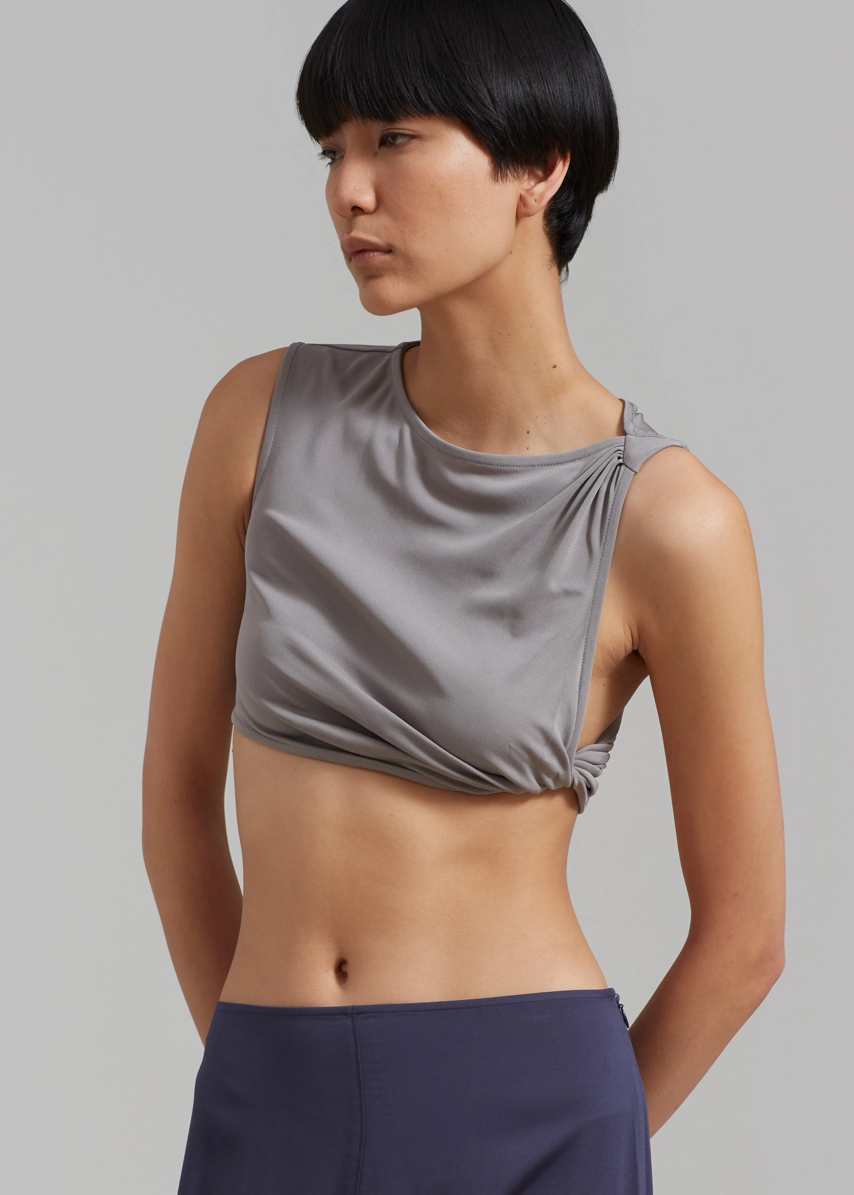 Christopher Esber Gesine Twisted Crop - Concrete sold by Frankie Shop product image thumbnail 3