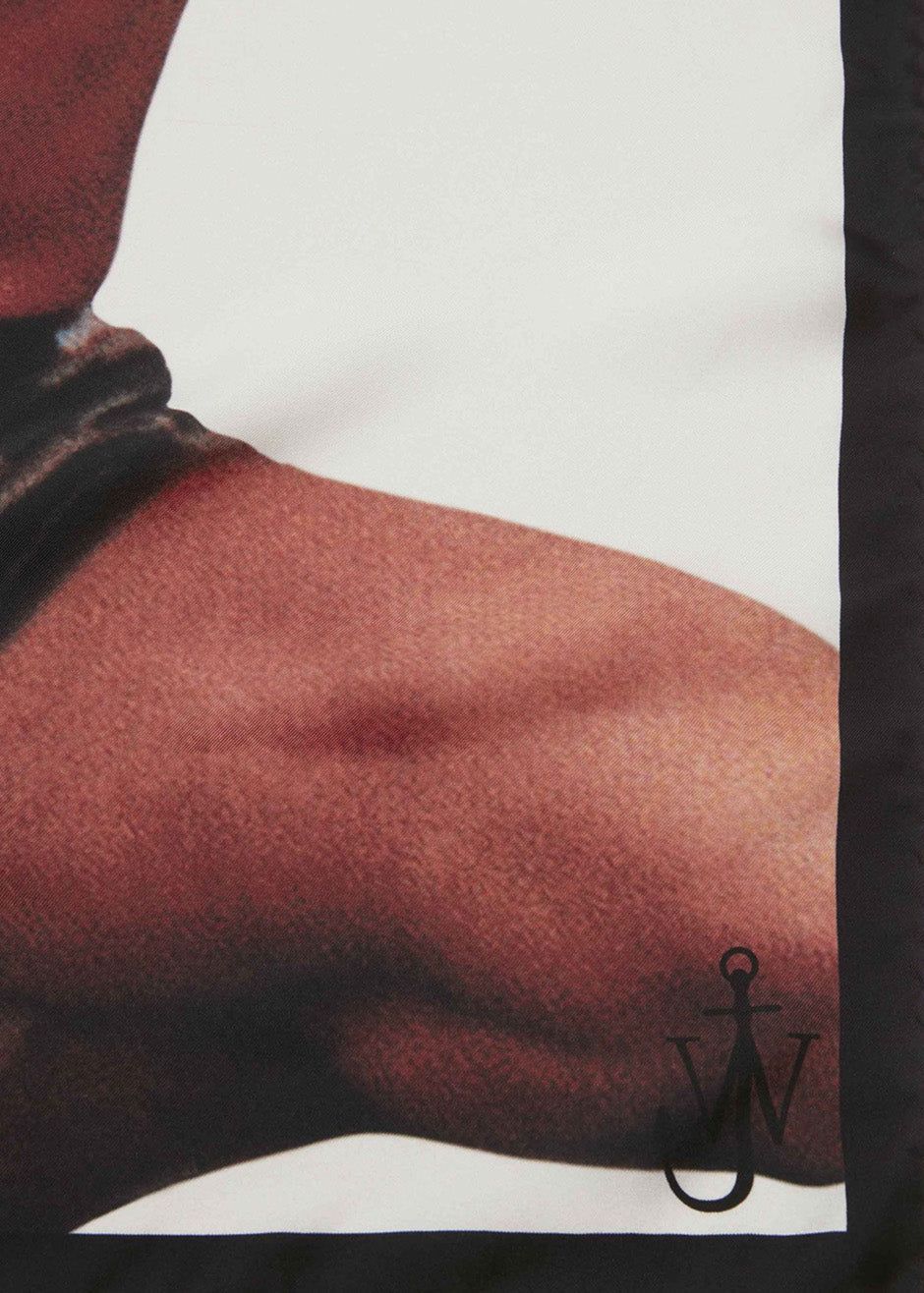 JW Anderson Printed Silk Scarf - Multi/Off White sold by Frankie Shop product image thumbnail 4