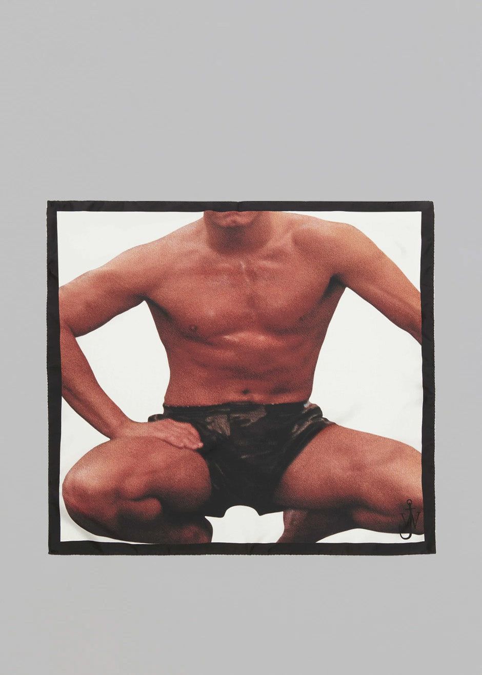 JW Anderson Printed Silk Scarf - Multi/Off White sold by Frankie Shop product image thumbnail 2