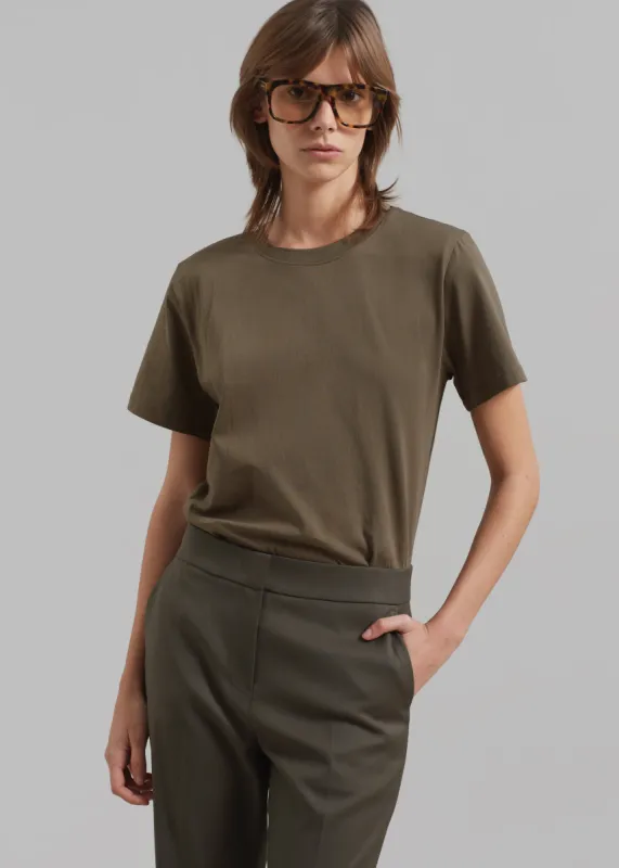 Lany Padded Tee - Olive sold by Frankie Shop