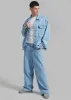 Connor Oversized Denim Jacket - Worn Wash sold by Frankie Shop