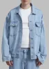 Connor Oversized Denim Jacket - Worn Wash sold by Frankie Shop