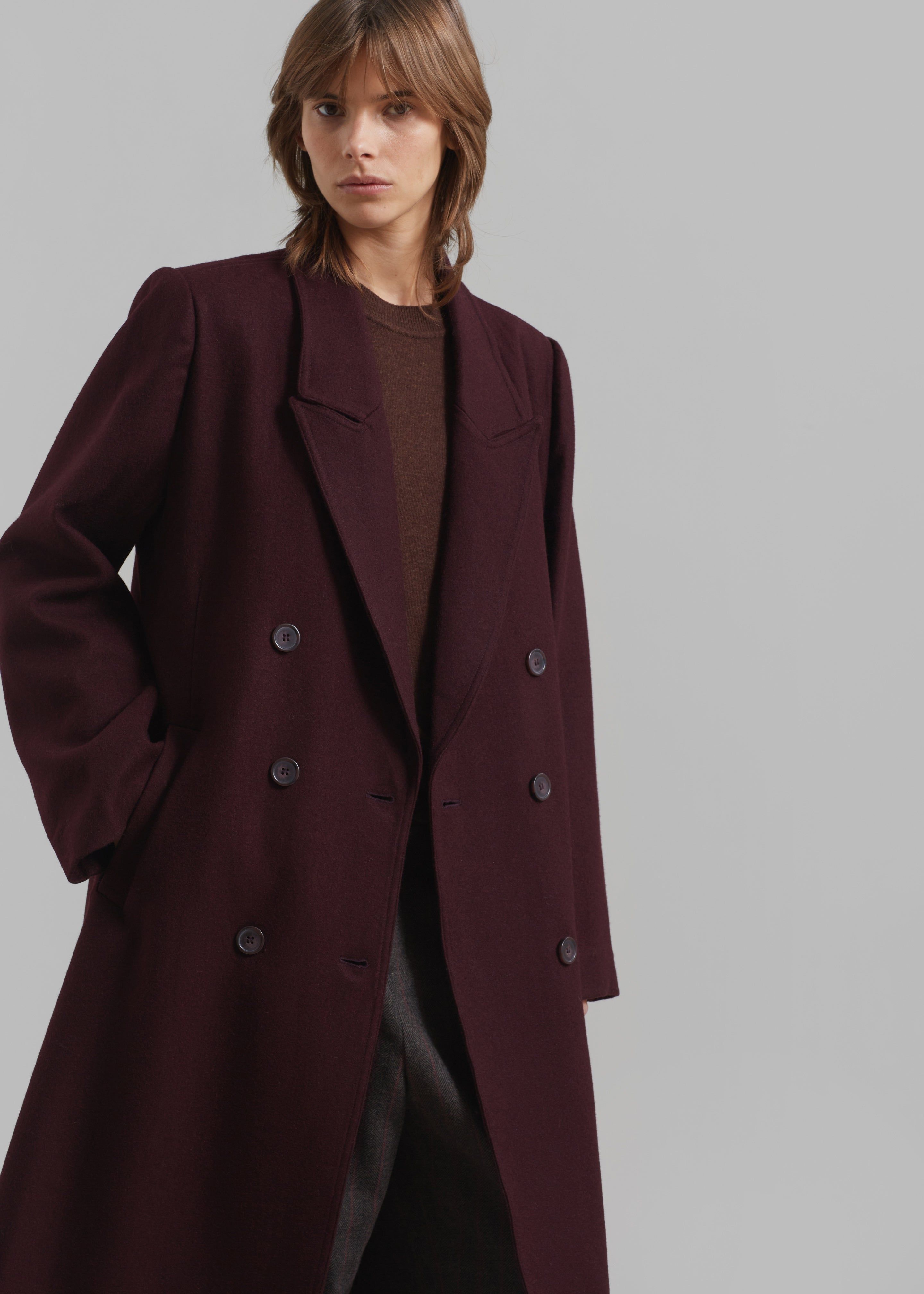 Gestuz Malene GZ Coat - Dark Bordeaux sold by Frankie Shop product image thumbnail 2