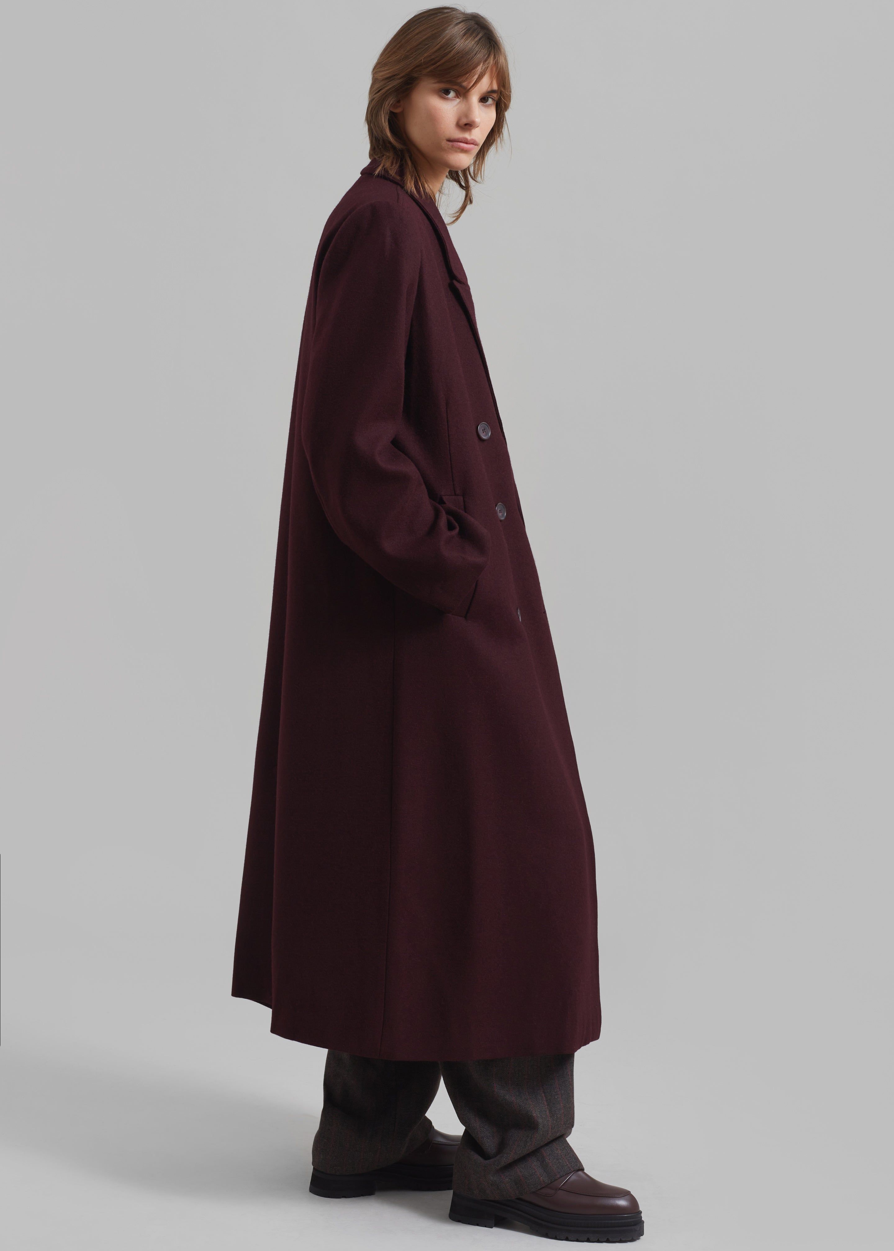 Gestuz Malene GZ Coat - Dark Bordeaux sold by Frankie Shop product image thumbnail 5