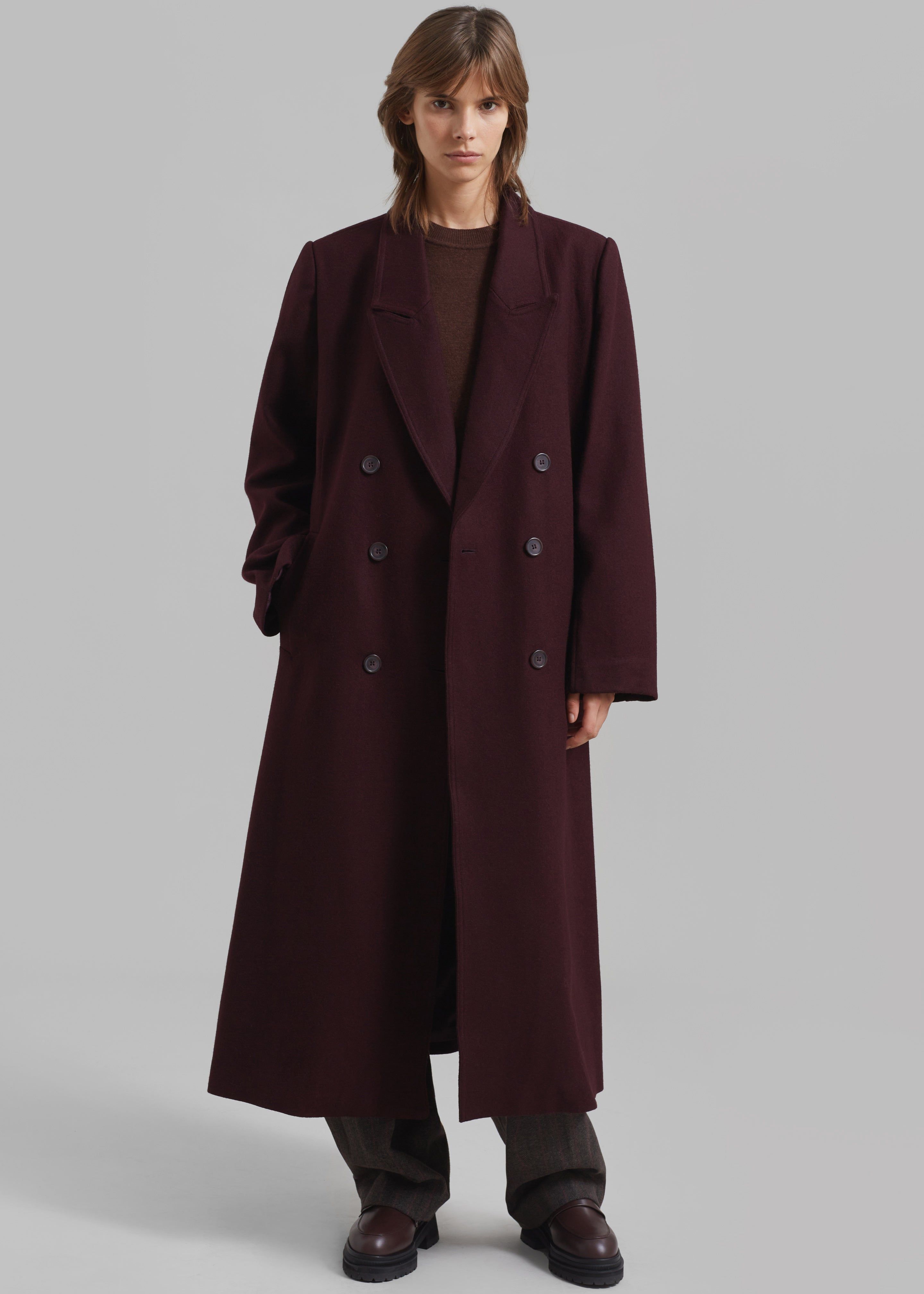 Gestuz Malene GZ Coat - Dark Bordeaux sold by Frankie Shop product image thumbnail 3