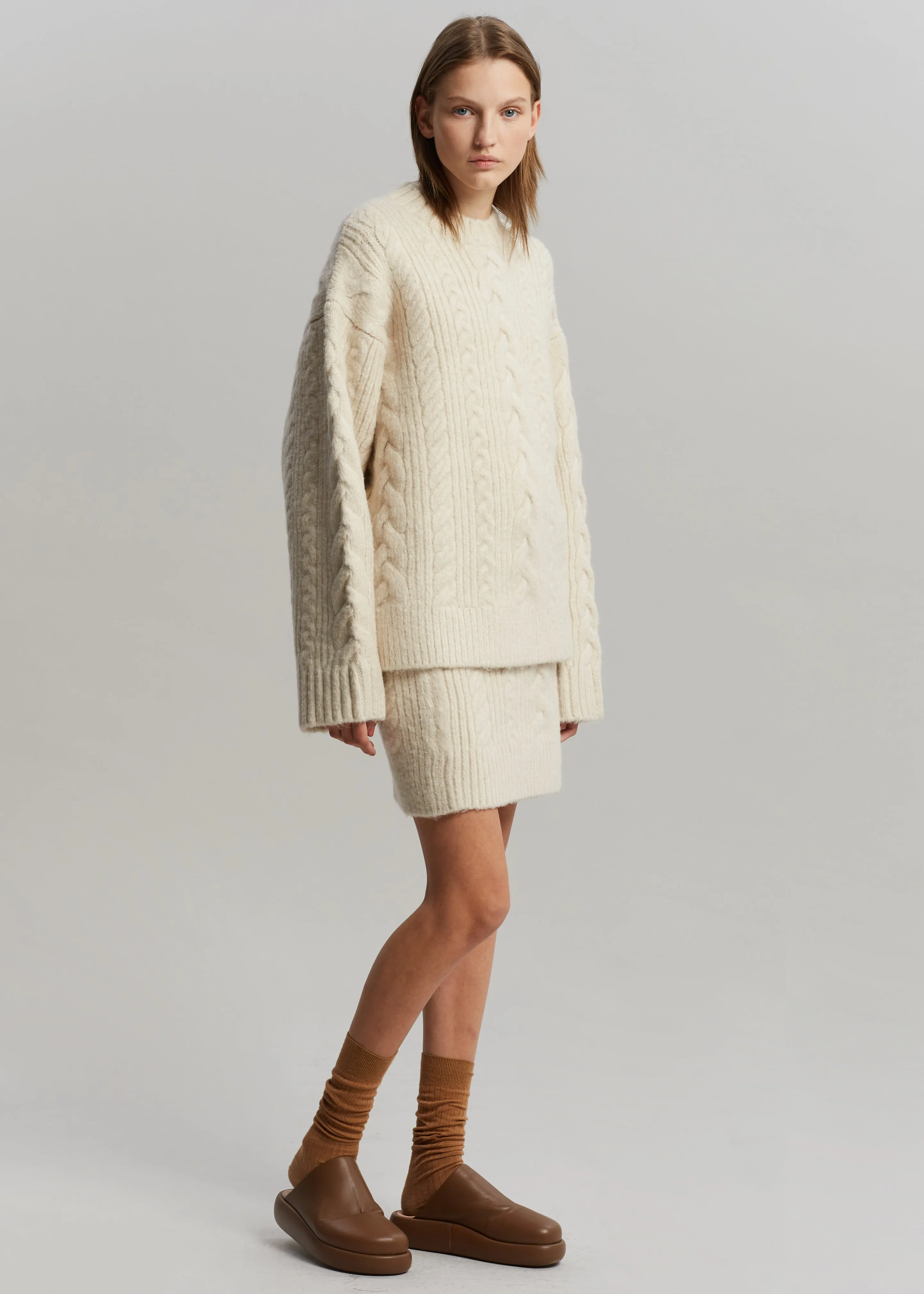 ROTATE Camly Knit Skirt - Pristine White sold by Frankie Shop product image thumbnail 5