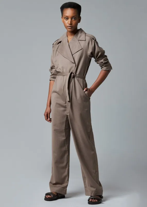 The Garment Equus Jumpsuit - Taupe made by Frankie Shop