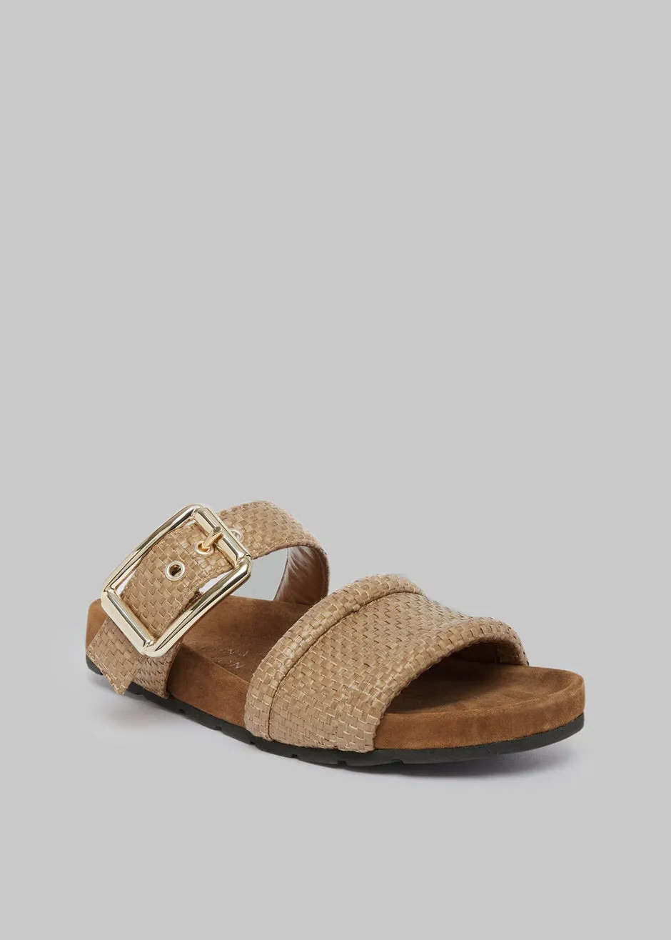 Bettina Vermillon Charlie Sandals - Linen sold by Frankie Shop product image thumbnail 3
