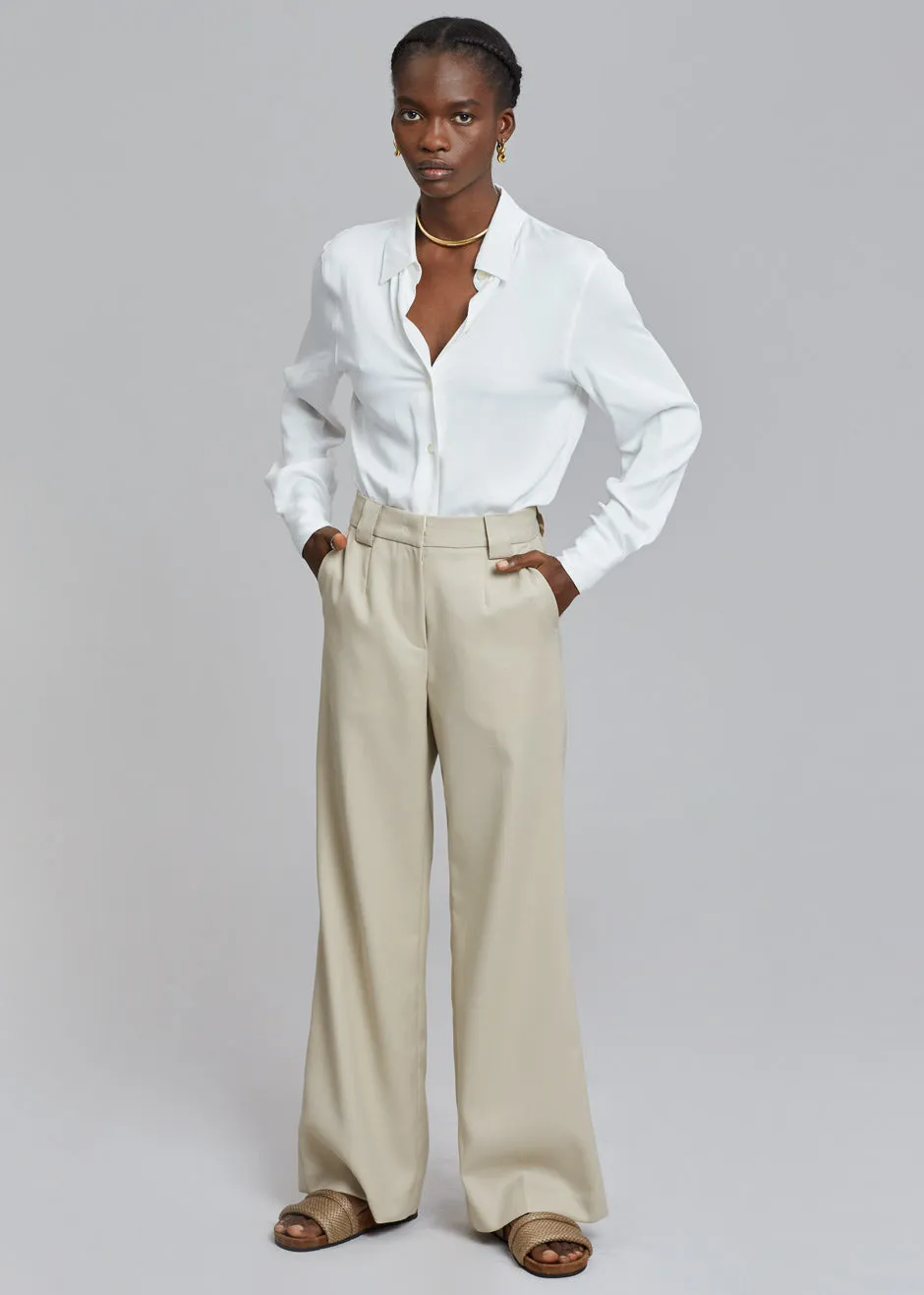 Bettina Vermillon Charlie Sandals - Linen sold by Frankie Shop product image thumbnail 5