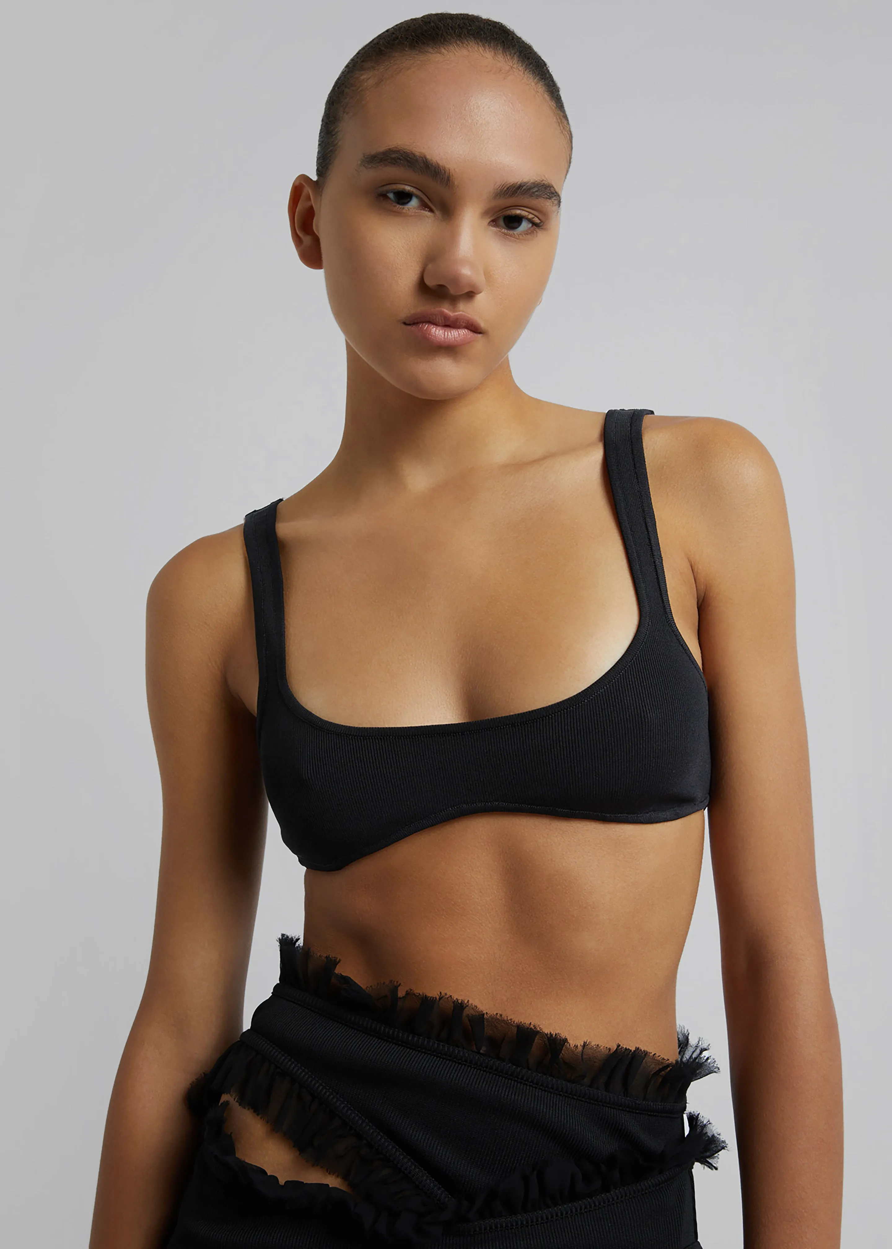 Christopher Esber Minuscule Knit Bra - Black sold by Frankie Shop product image thumbnail 5