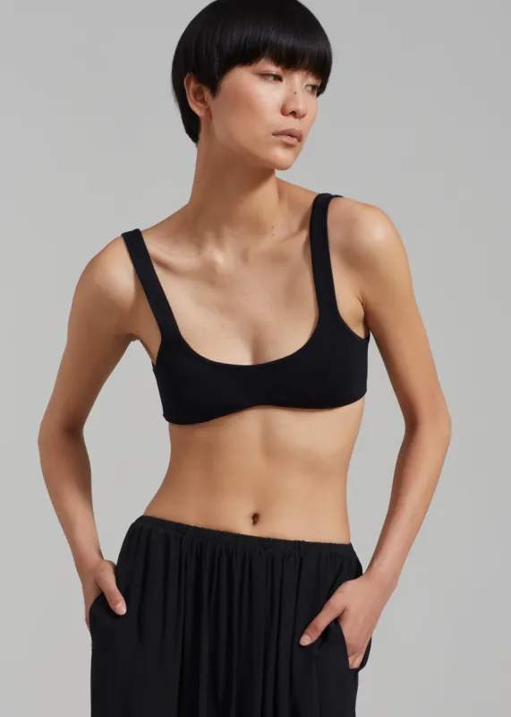 Christopher Esber Minuscule Knit Bra - Black made by Christopher Esber