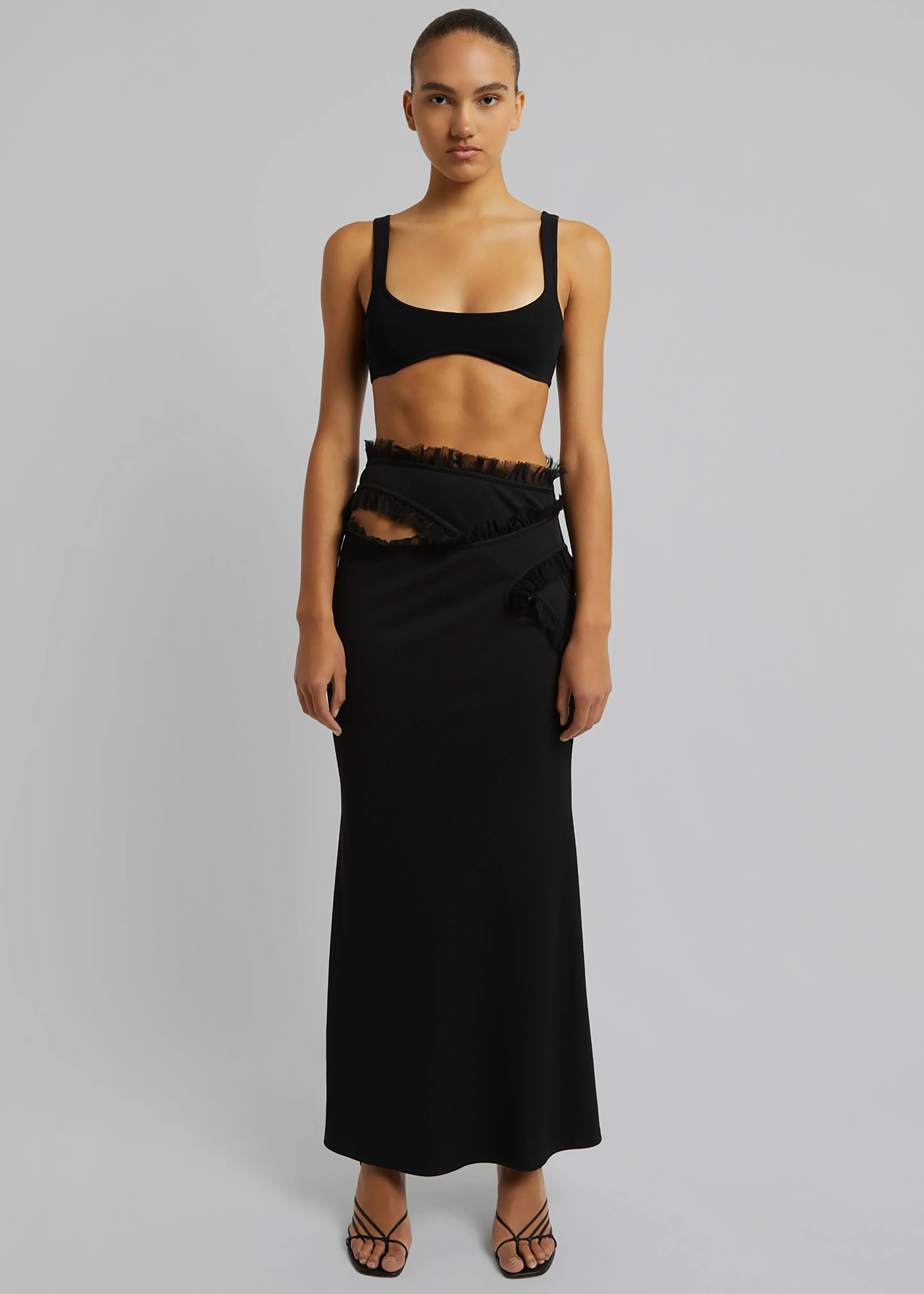 Christopher Esber Minuscule Knit Bra - Black sold by Frankie Shop product image thumbnail 3