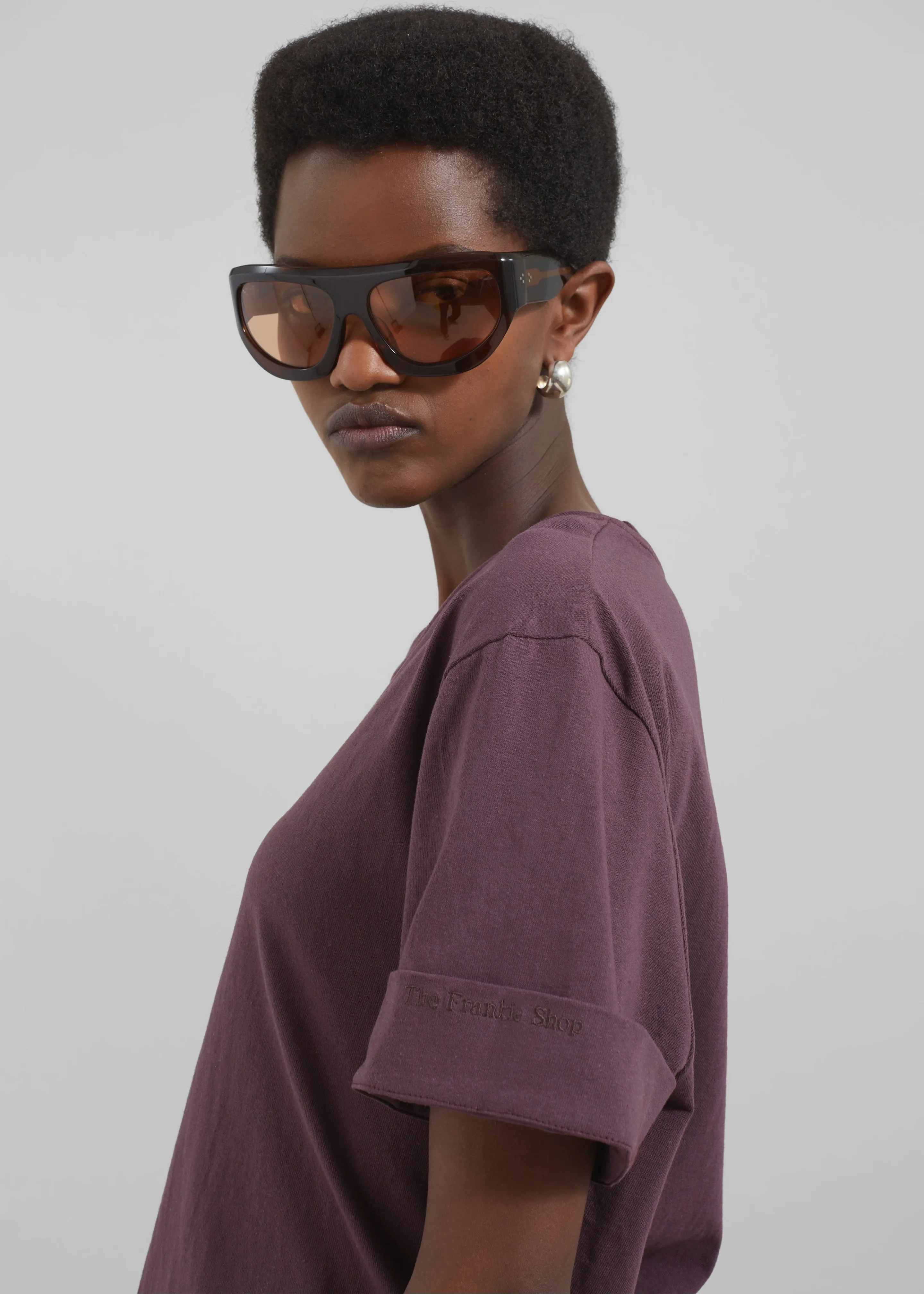 Cece T-Shirt - Burgundy sold by Frankie Shop product image thumbnail 4