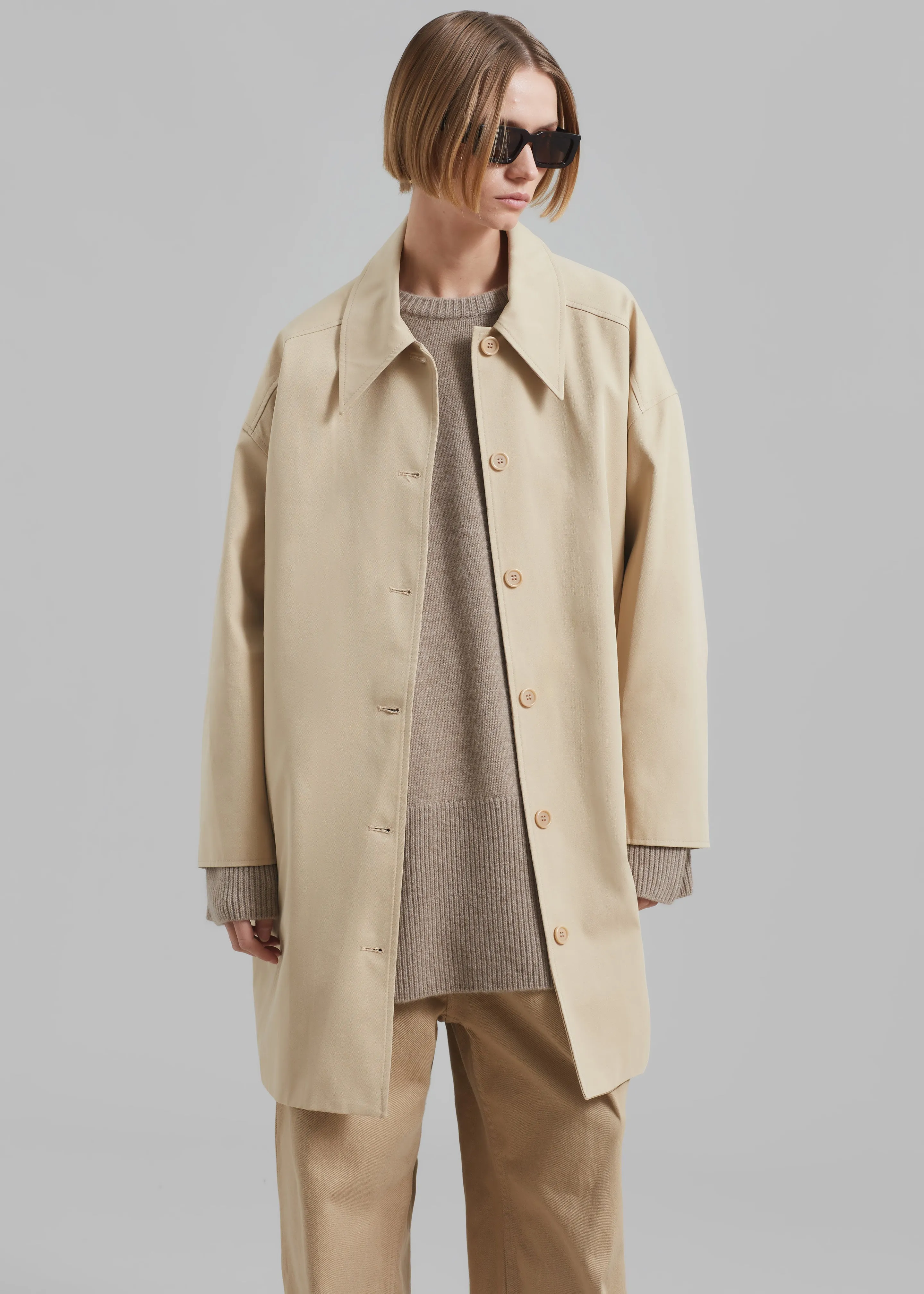 Stevie Peacoat - Beige sold by Frankie Shop product image thumbnail 2