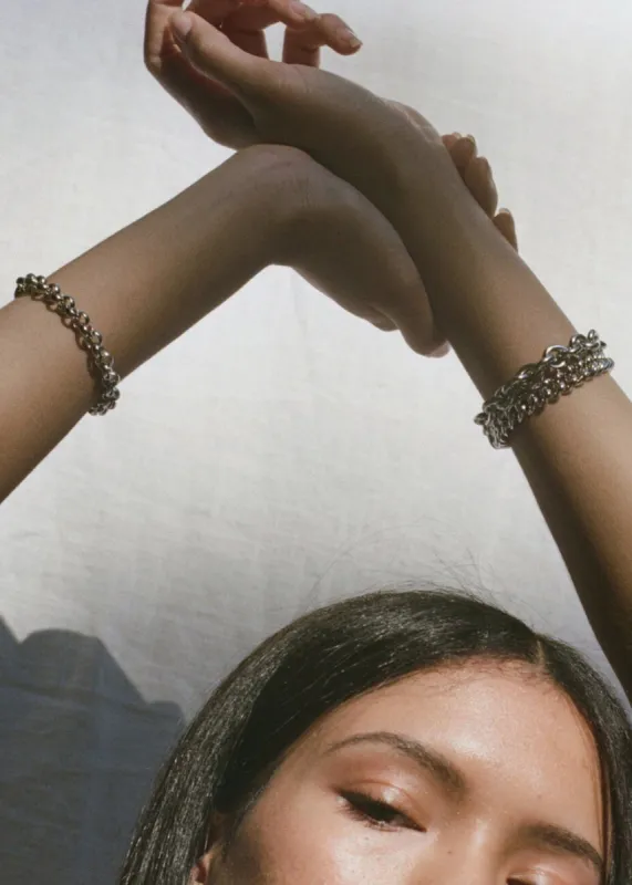 Laura Lombardi Cable Chain Bracelet - Silver made by Frankie Shop