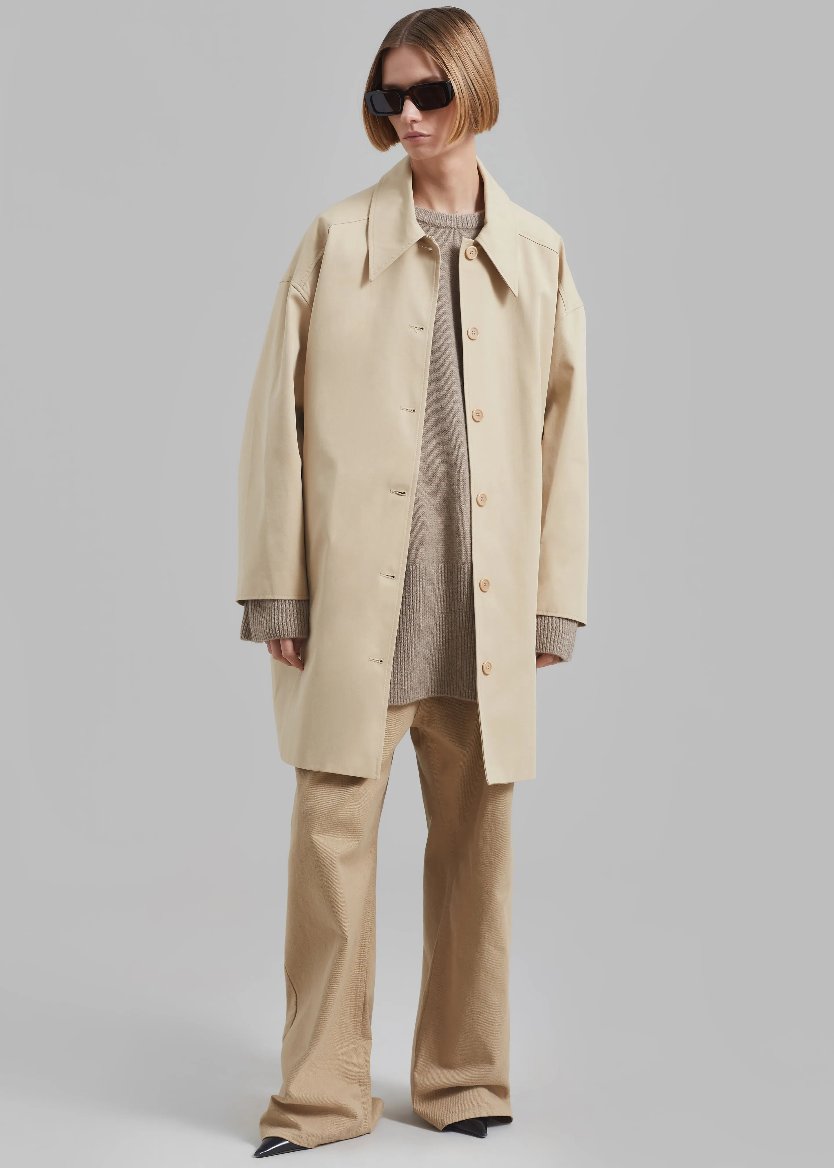 Stevie Peacoat - Beige sold by Frankie Shop product image thumbnail 3
