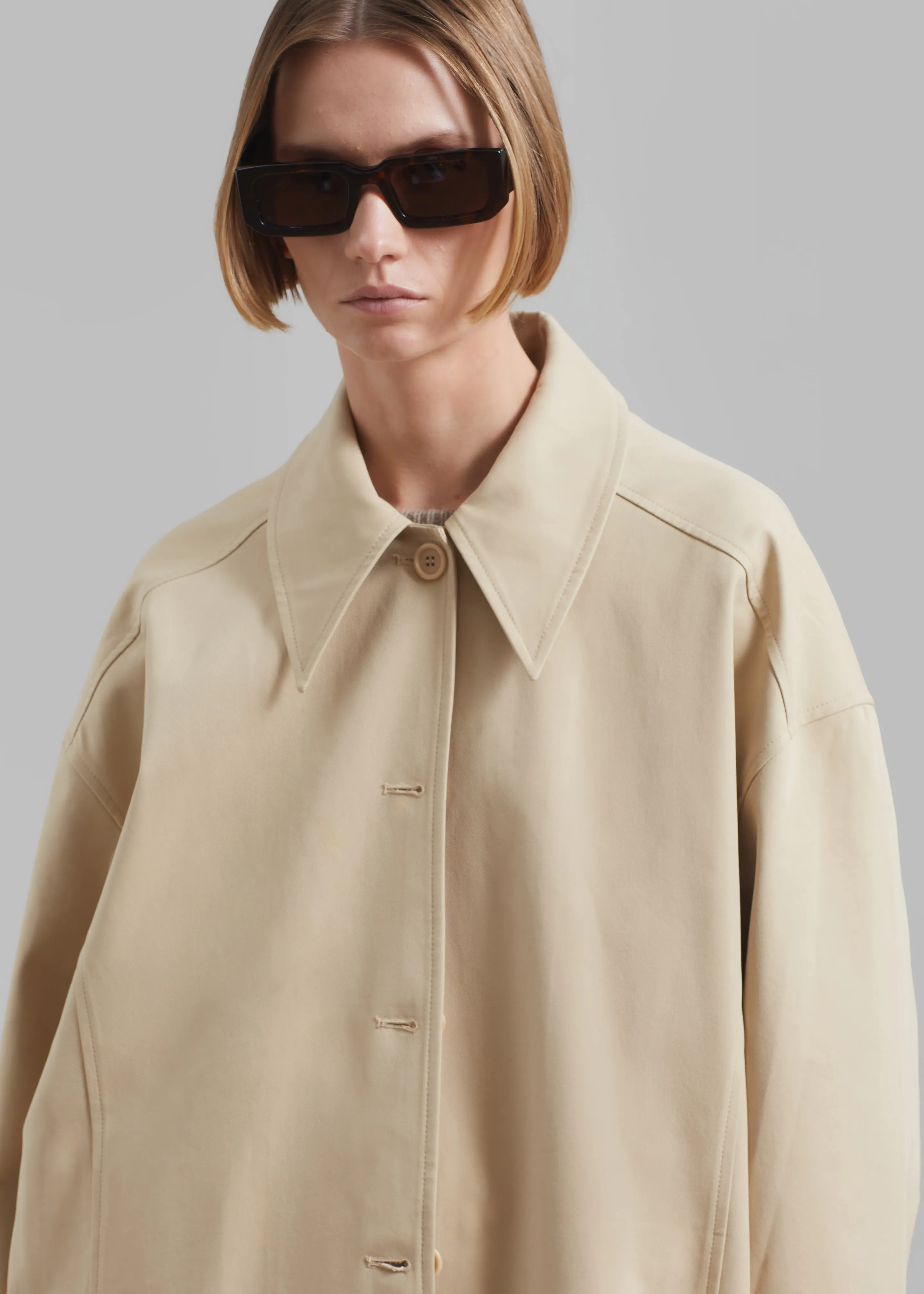 Stevie Peacoat - Beige sold by Frankie Shop product image thumbnail 5