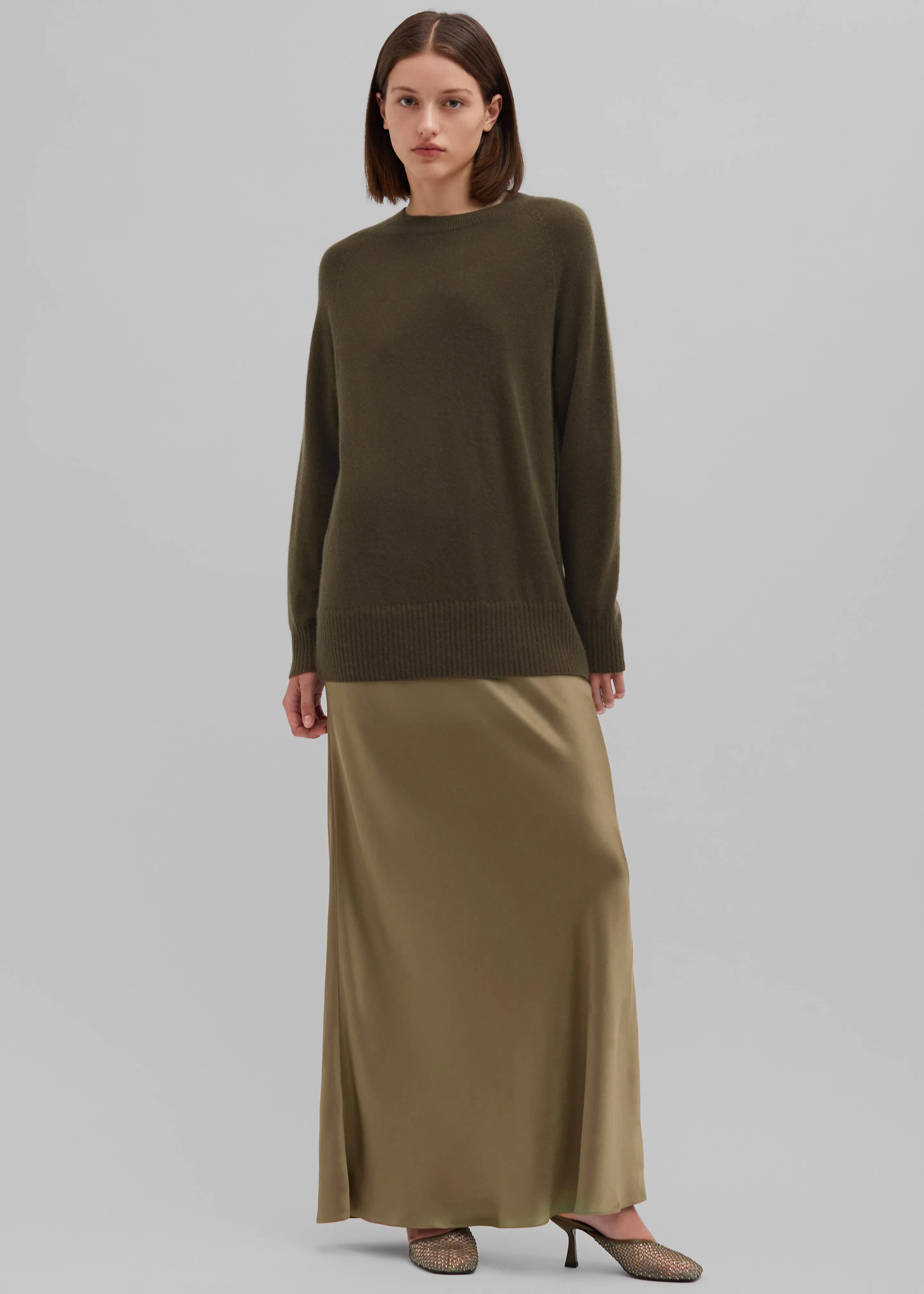 Christopher Esber Monument Long Dress - Khaki sold by Frankie Shop product image thumbnail 5