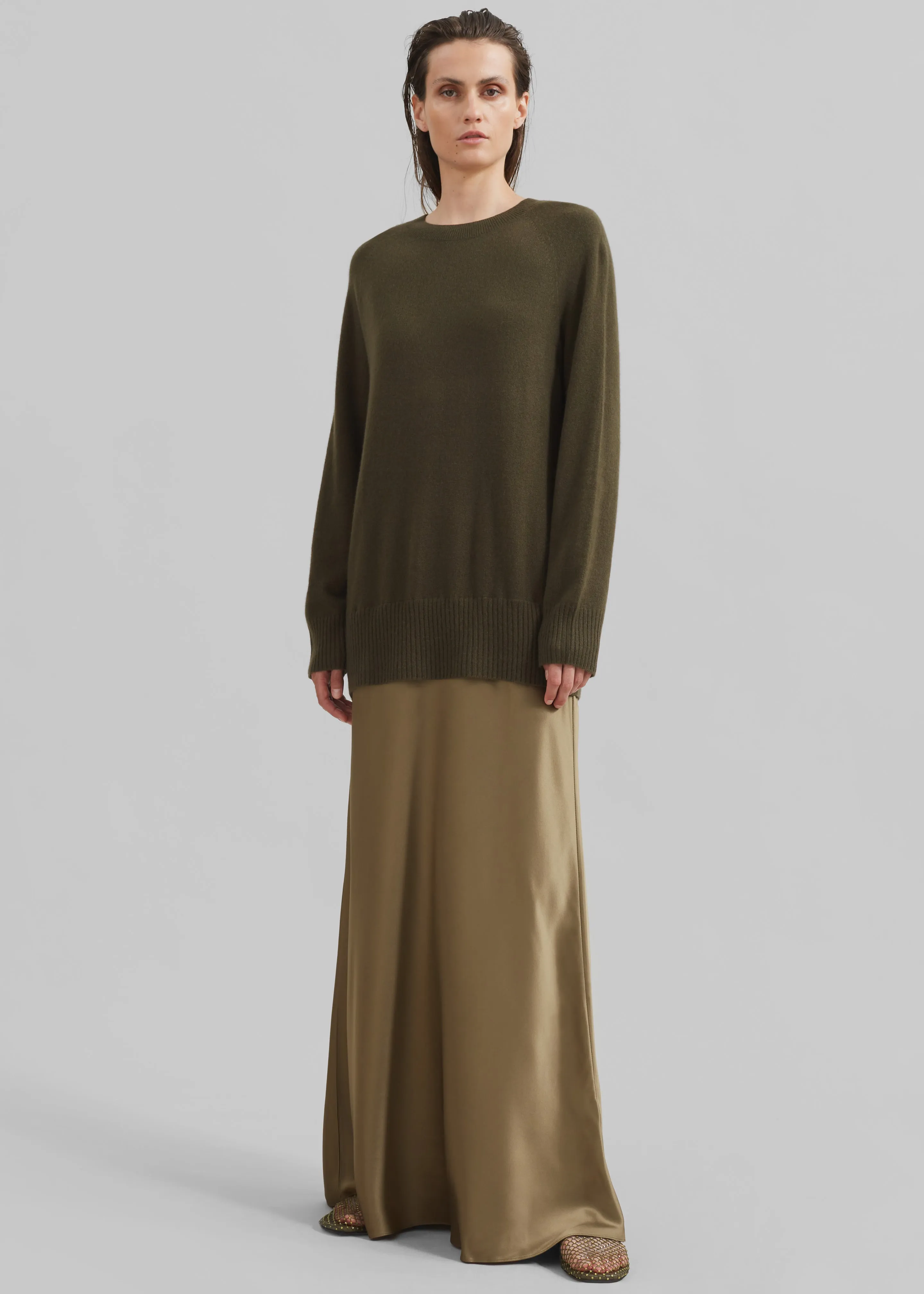 Christopher Esber Monument Long Dress - Khaki sold by Frankie Shop product image thumbnail 3