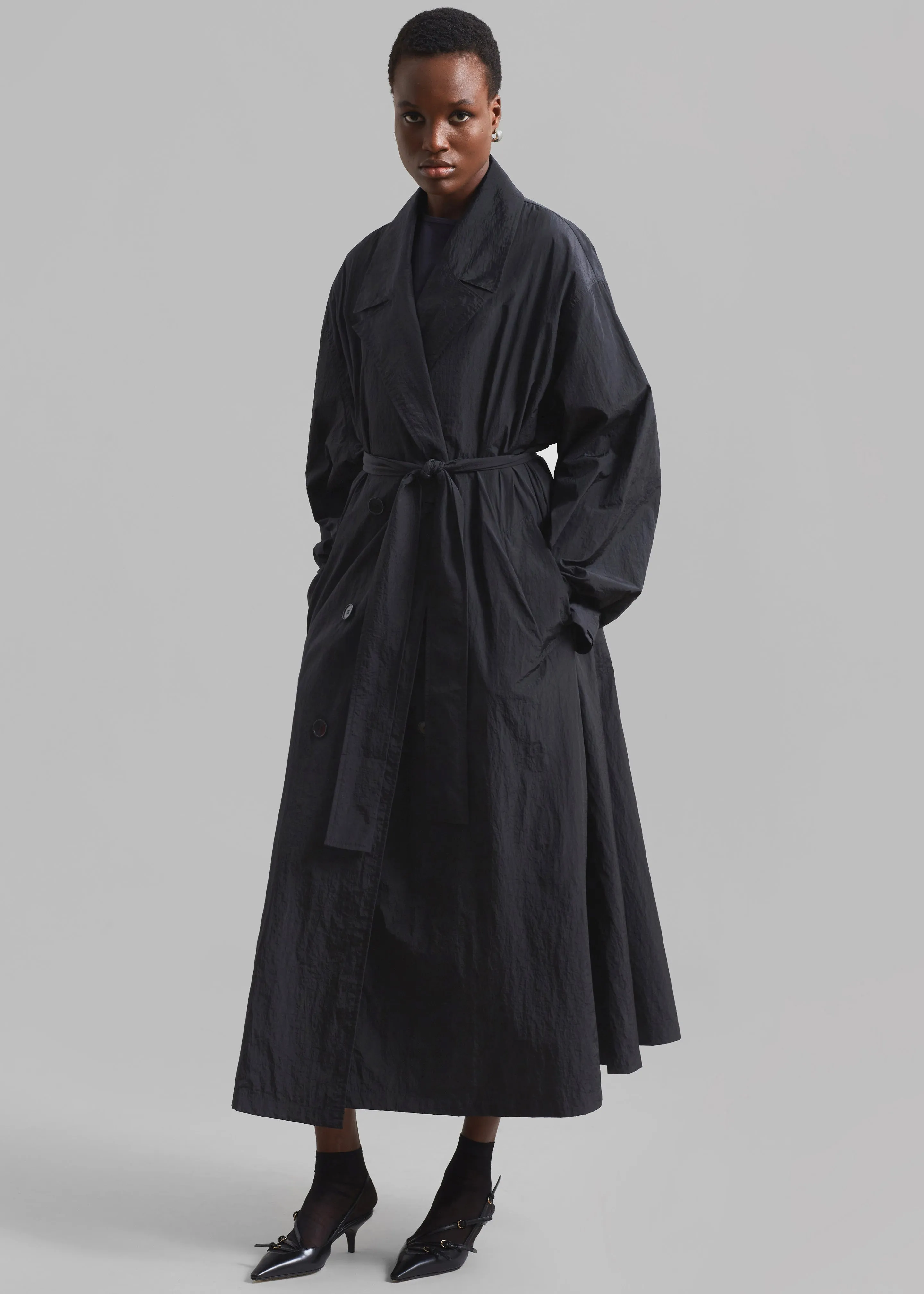 Jude Trench Coat - Black sold by Frankie Shop