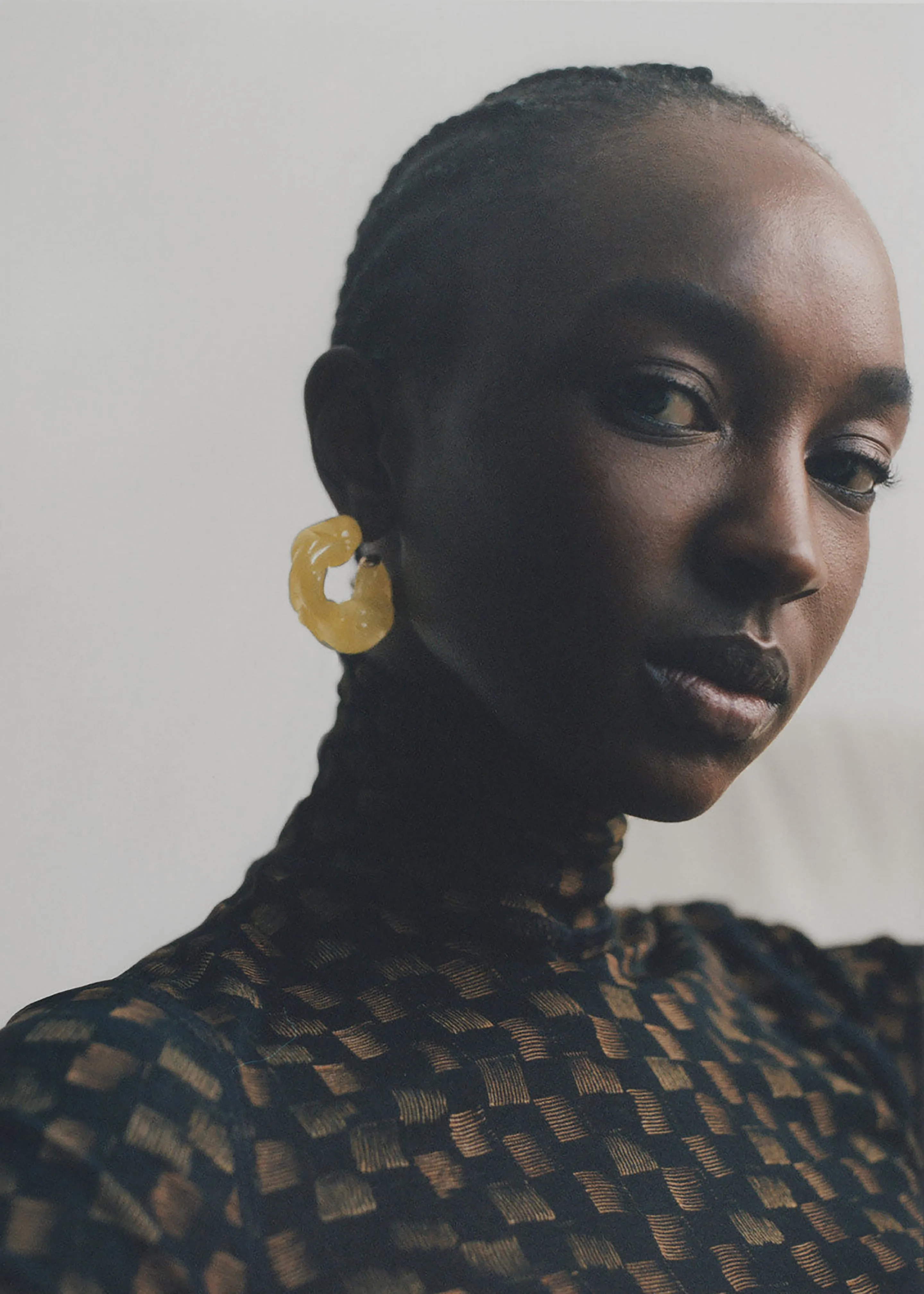 Completedworks Ruffle Bio-Resin Earrings - Yellow sold by Frankie Shop product image thumbnail 5