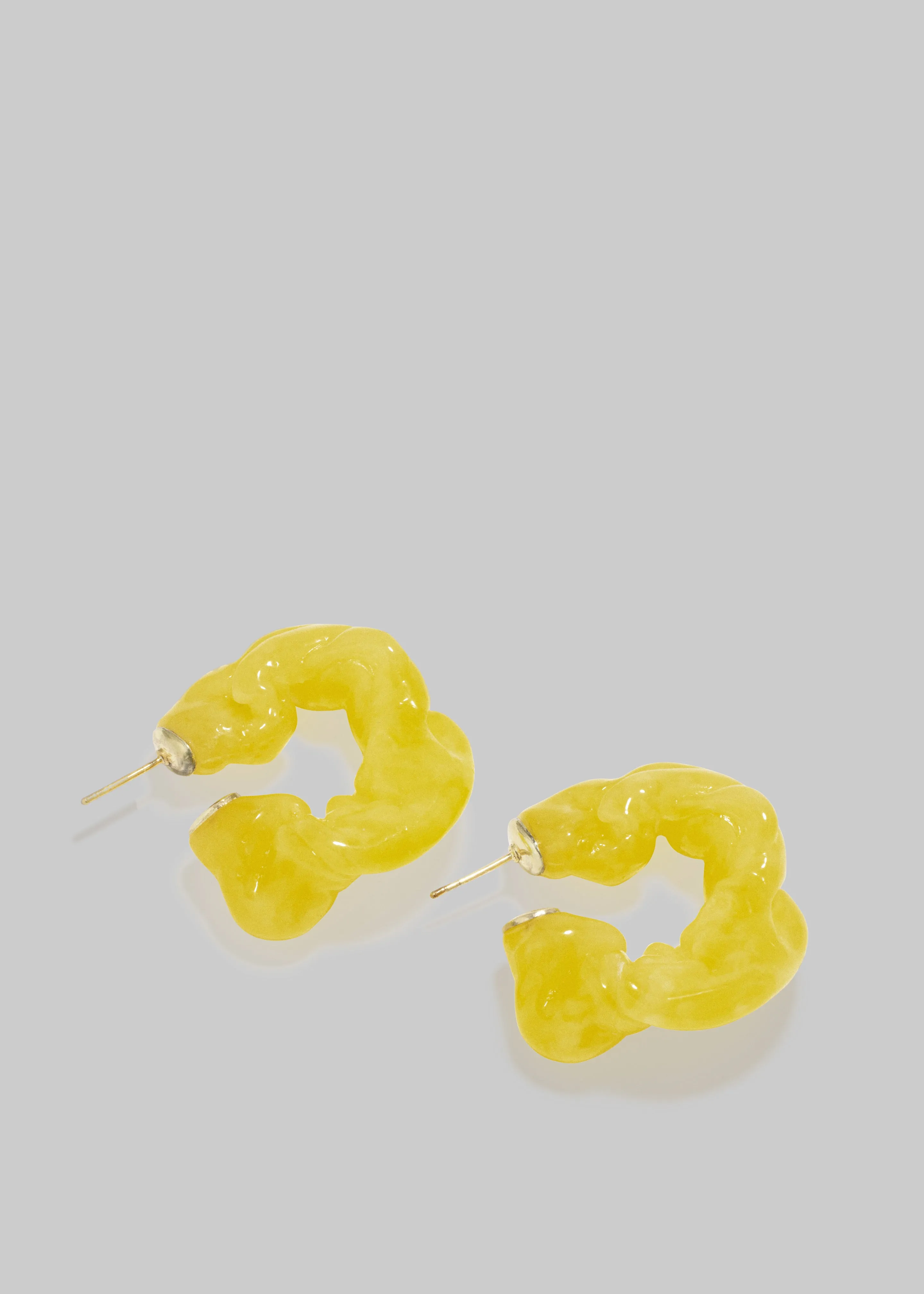 Completedworks Ruffle Bio-Resin Earrings - Yellow sold by Frankie Shop