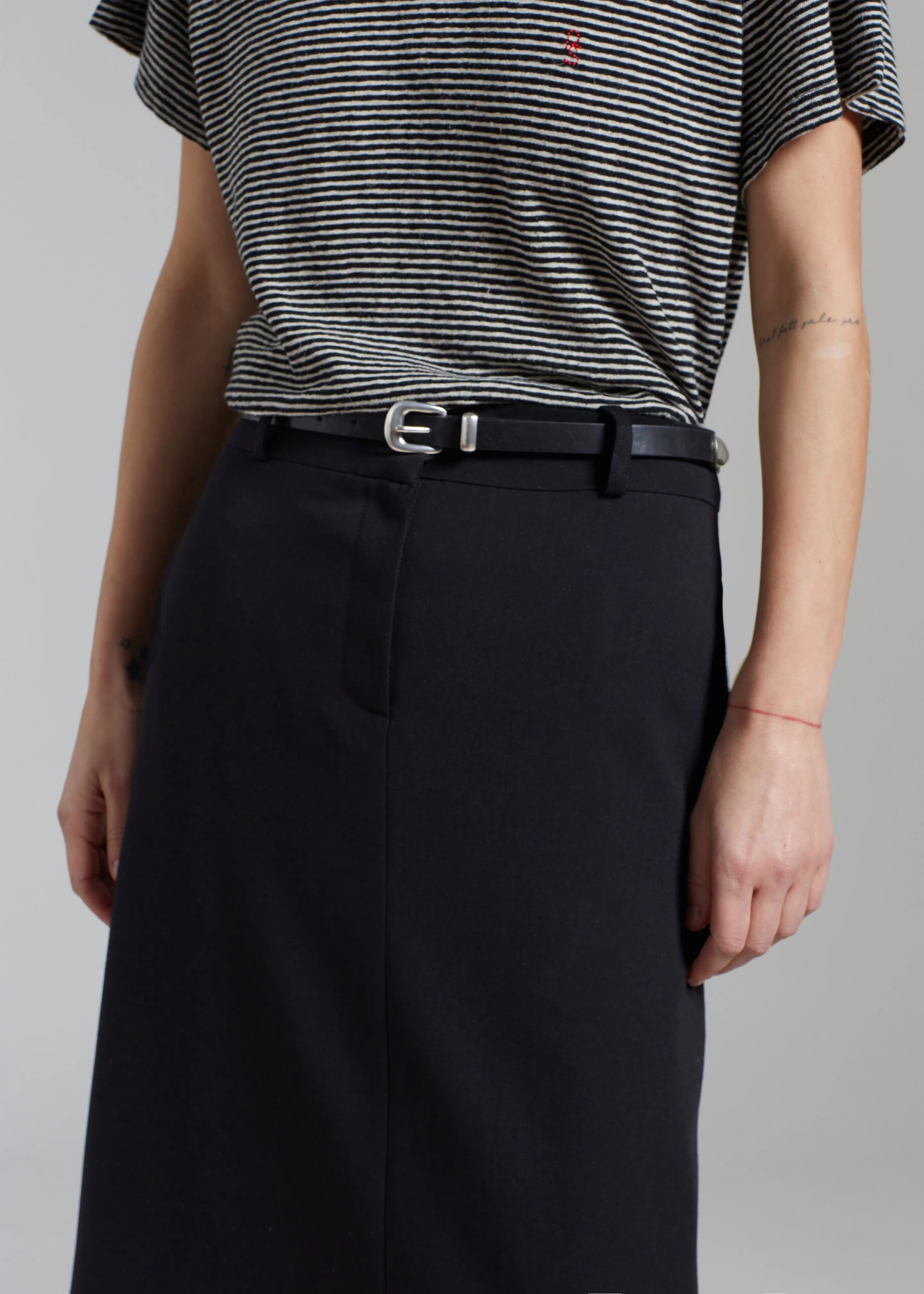 Malvo Long Pencil Skirt - Black sold by Frankie Shop product image thumbnail 4