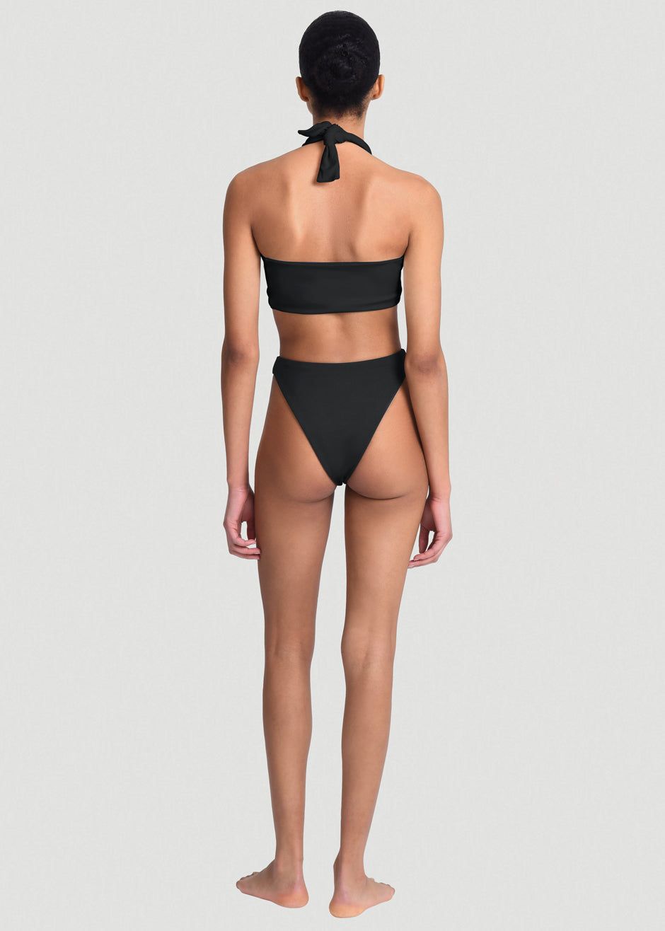 Aexae Wrap Tie Swim Top - Black sold by Frankie Shop product image thumbnail 5