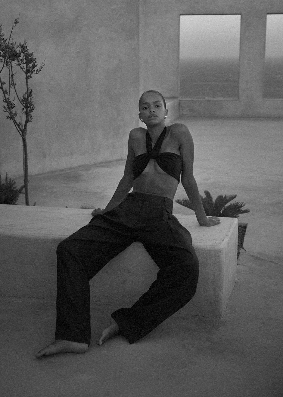 Aexae Wrap Tie Swim Top - Black sold by Frankie Shop product image thumbnail 2