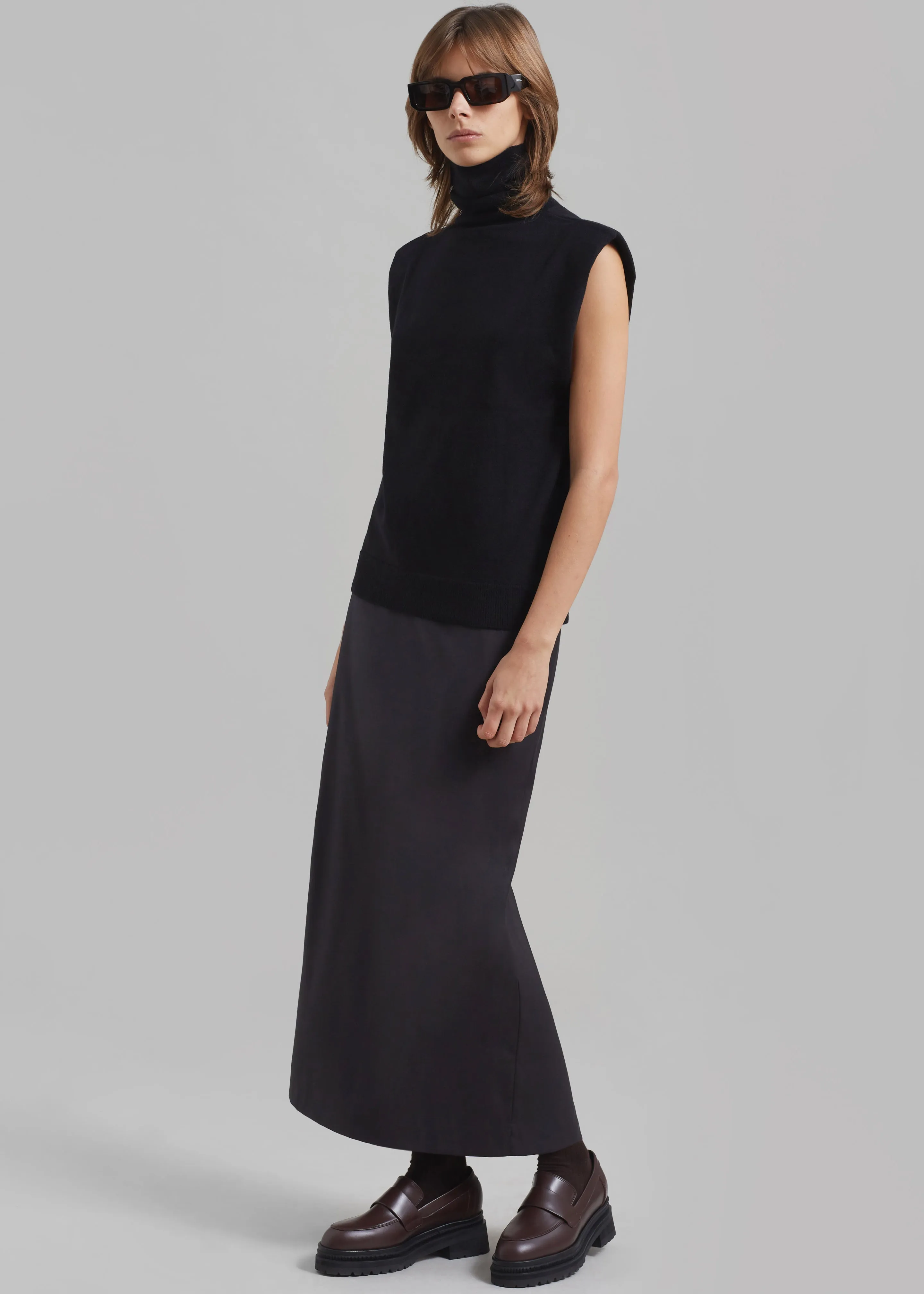 Miranda Long Pencil Skirt - Charcoal sold by Frankie Shop product image thumbnail 3