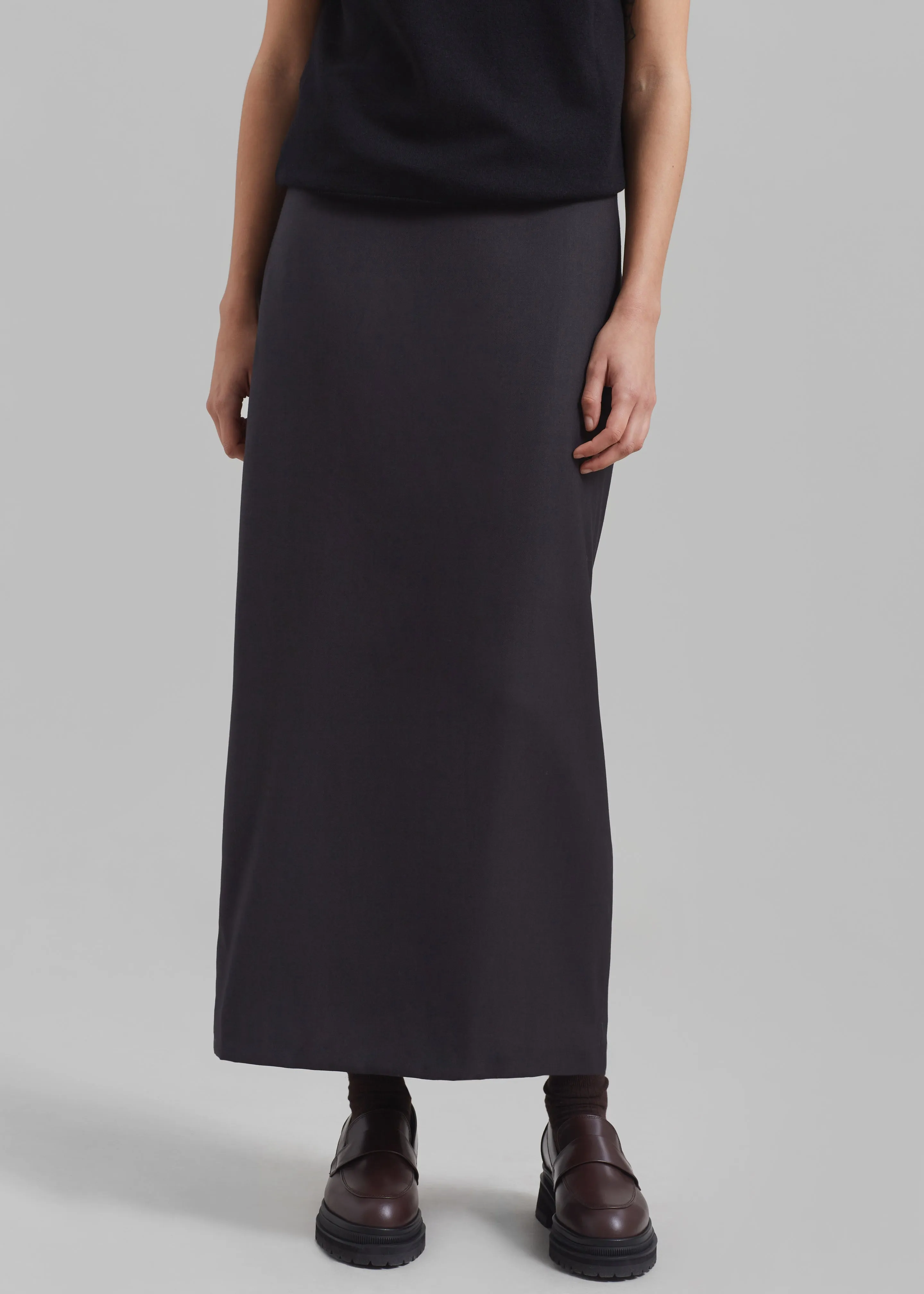 Miranda Long Pencil Skirt - Charcoal sold by Frankie Shop product image thumbnail 4