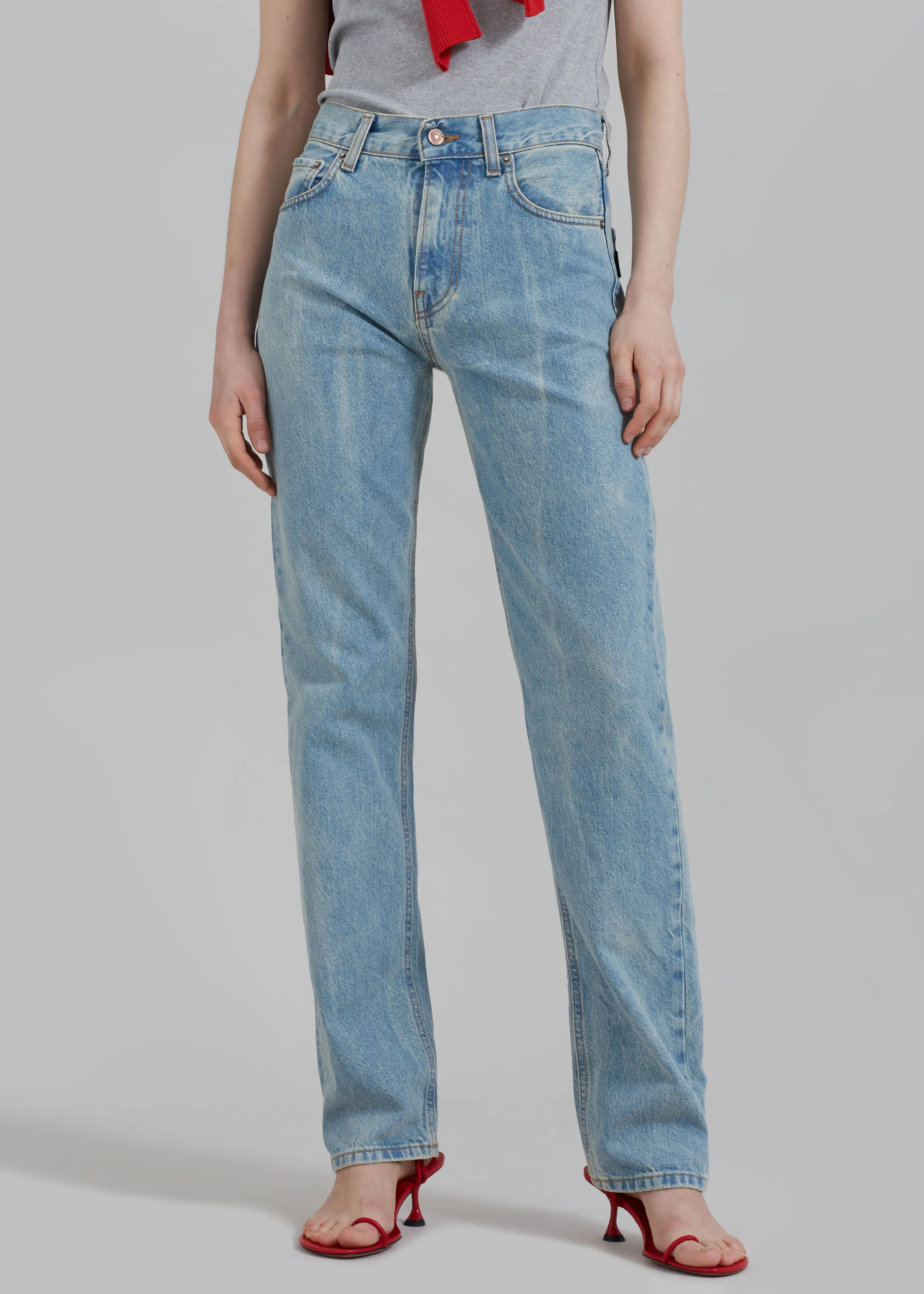 Haikure Cleo Jeans - Bleach Blue sold by Frankie Shop product image thumbnail 5