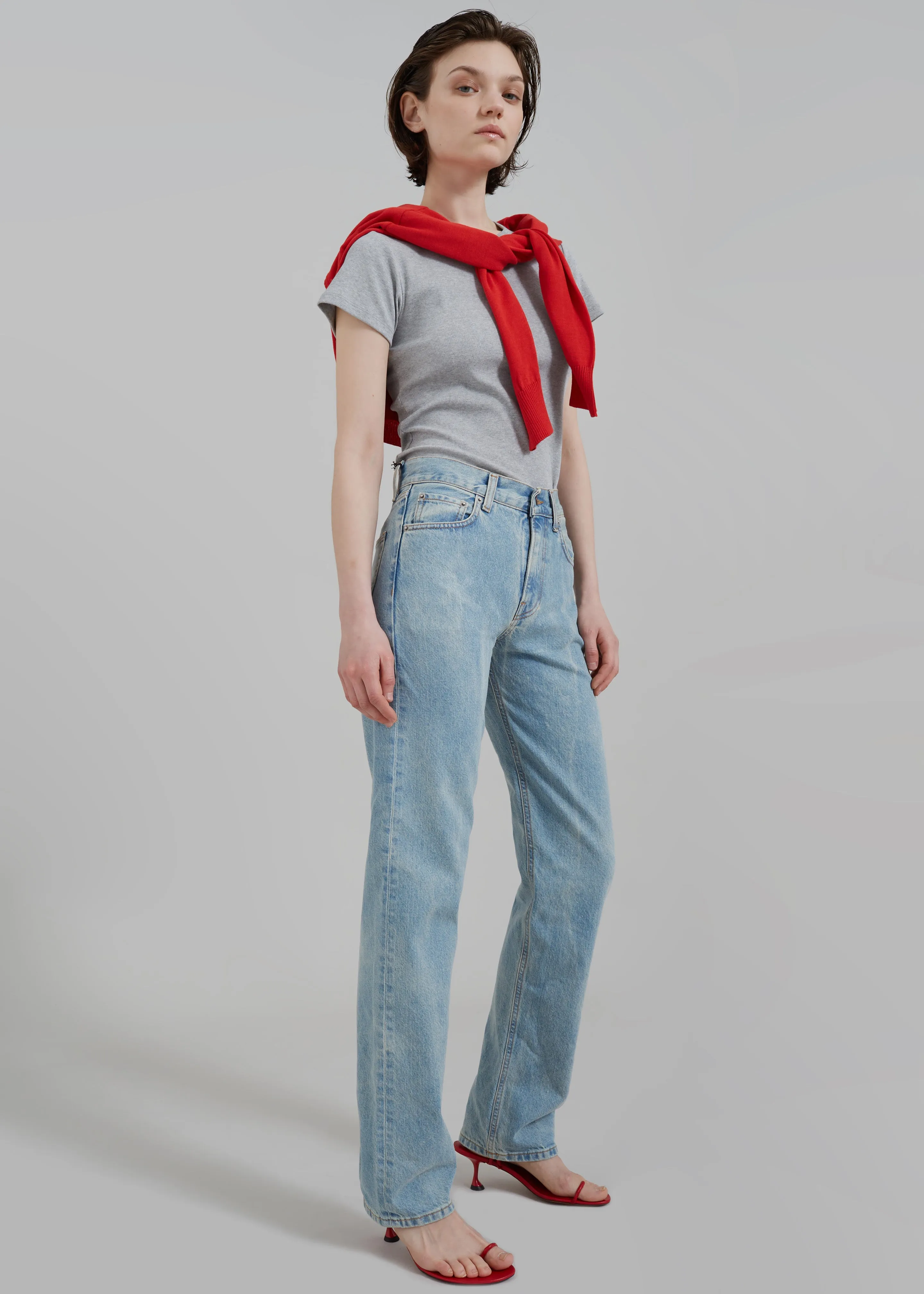 Haikure Cleo Jeans - Bleach Blue sold by Frankie Shop product image thumbnail 2