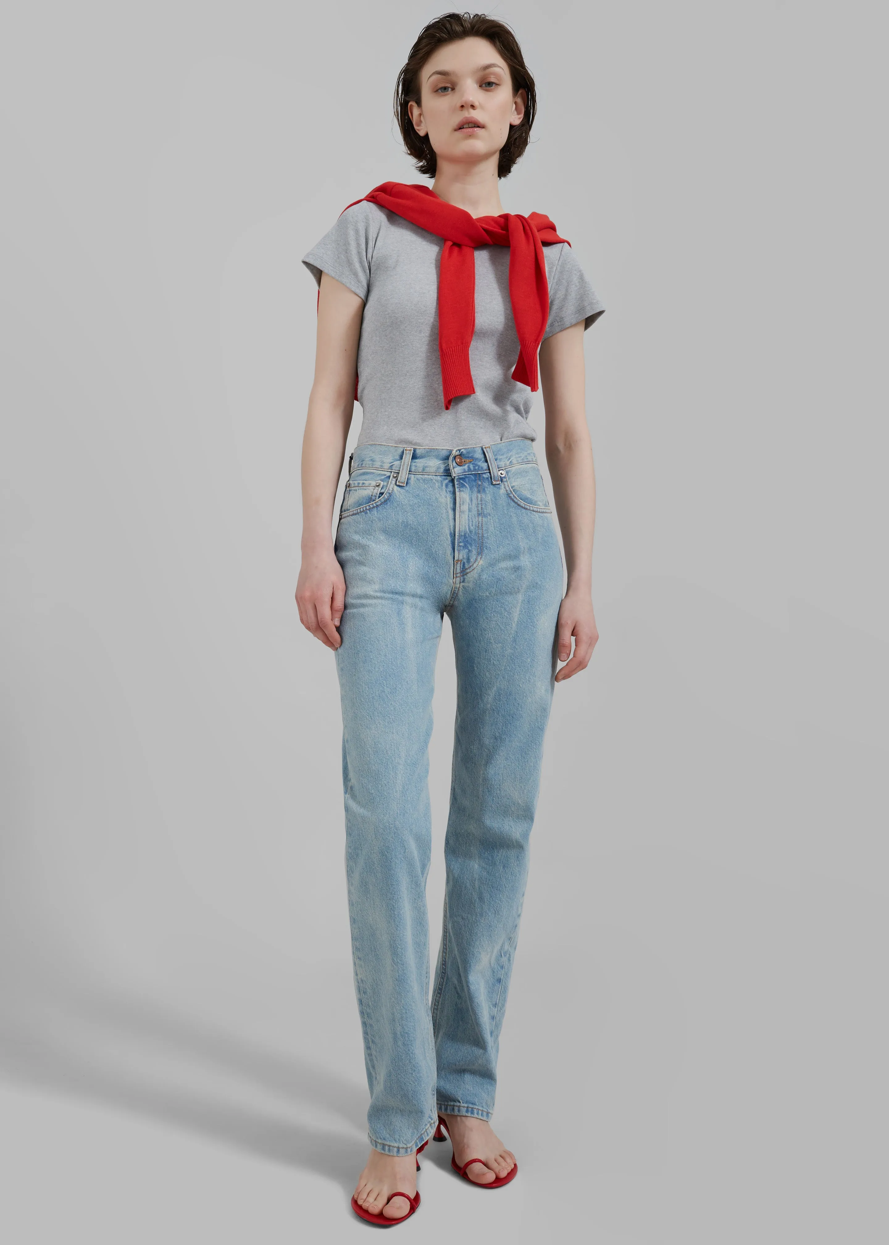 Haikure Cleo Jeans - Bleach Blue sold by Frankie Shop product image thumbnail 4