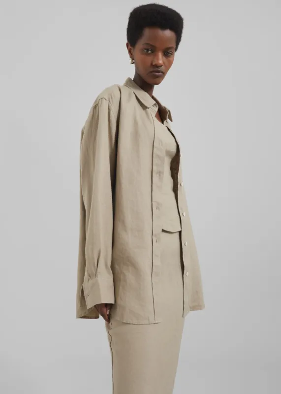 Samsøe Samsøe Salova Shirt - Chinchilla made by Frankie Shop