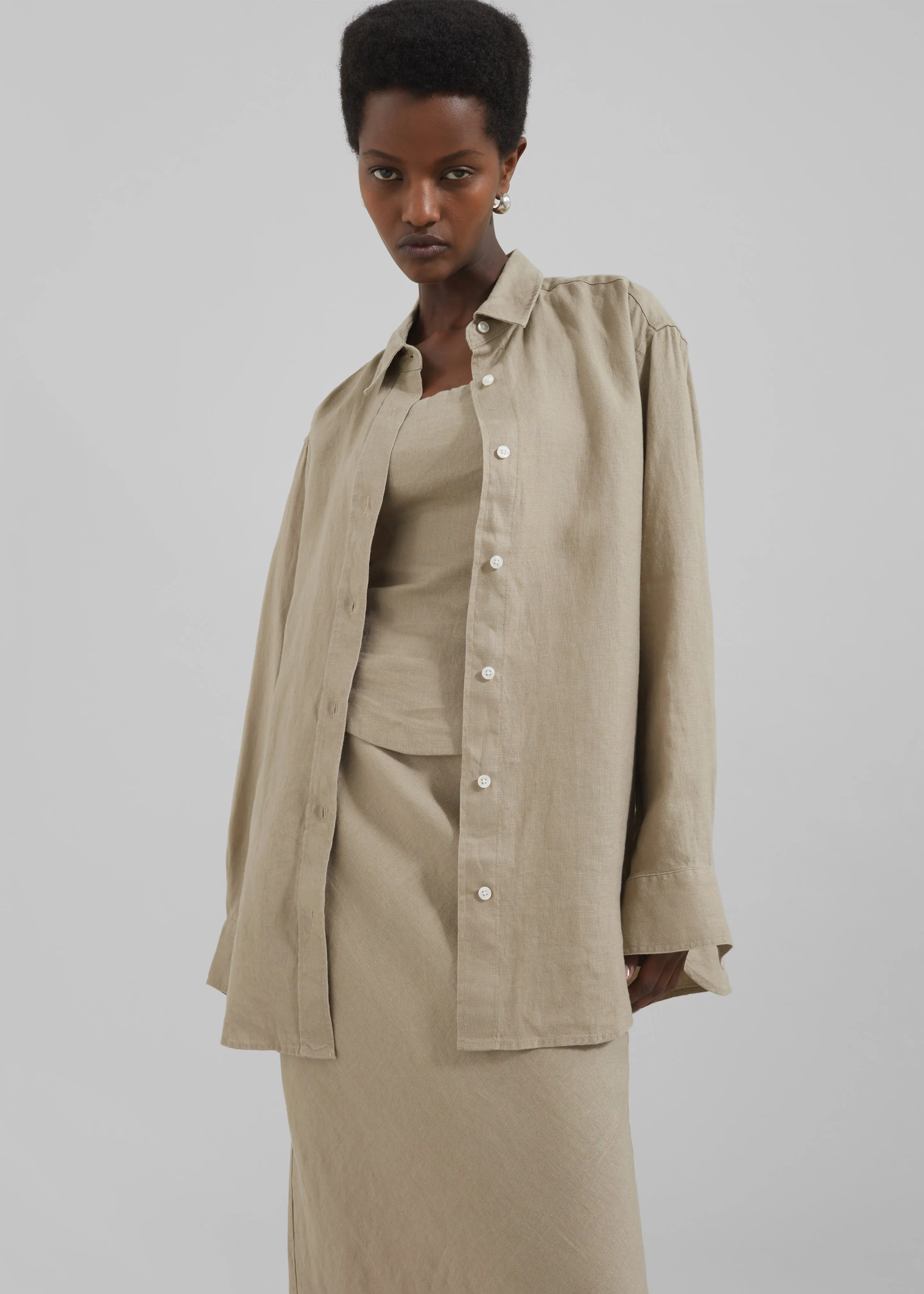 Samsøe Samsøe Salova Shirt - Chinchilla sold by Frankie Shop product image thumbnail 2