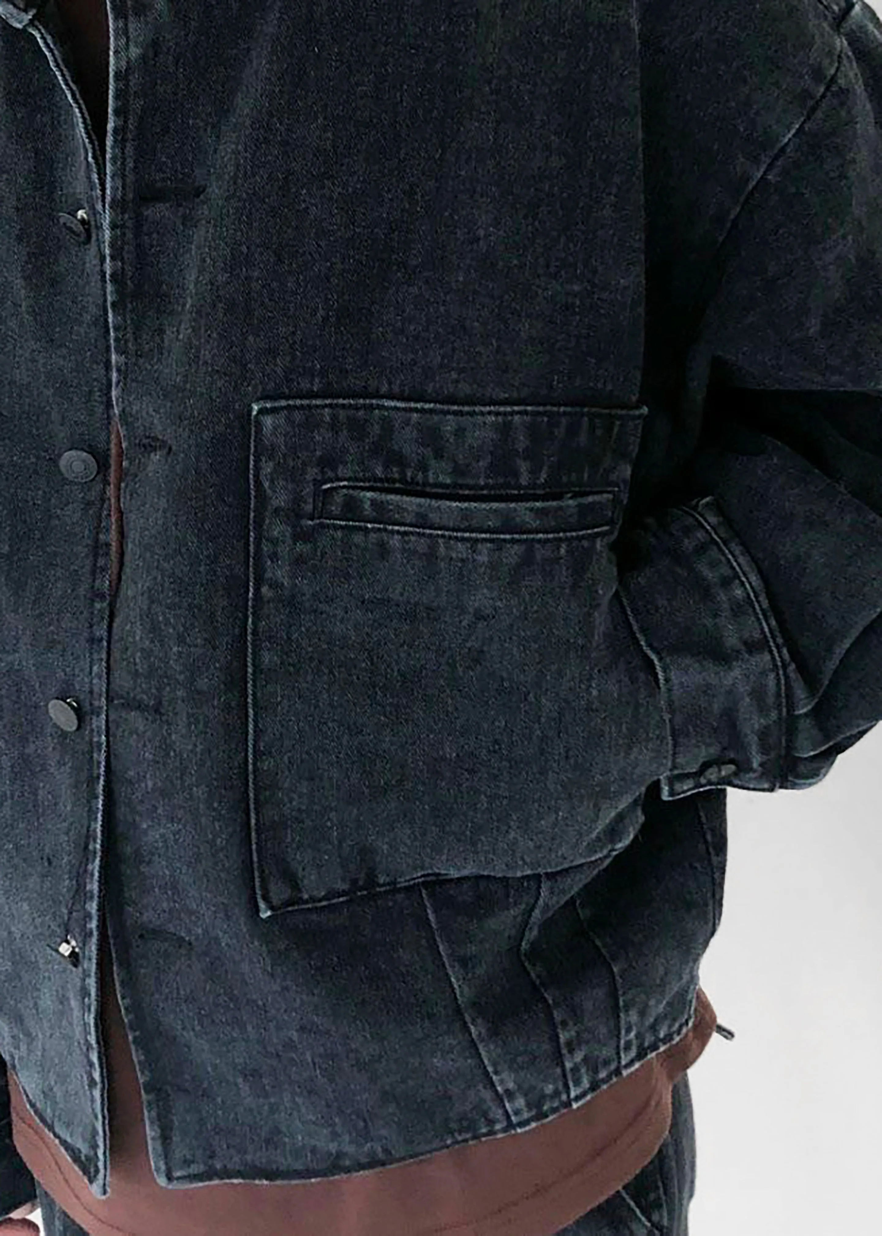 Miller Denim Jacket - Black Wash sold by Frankie Shop product image thumbnail 3