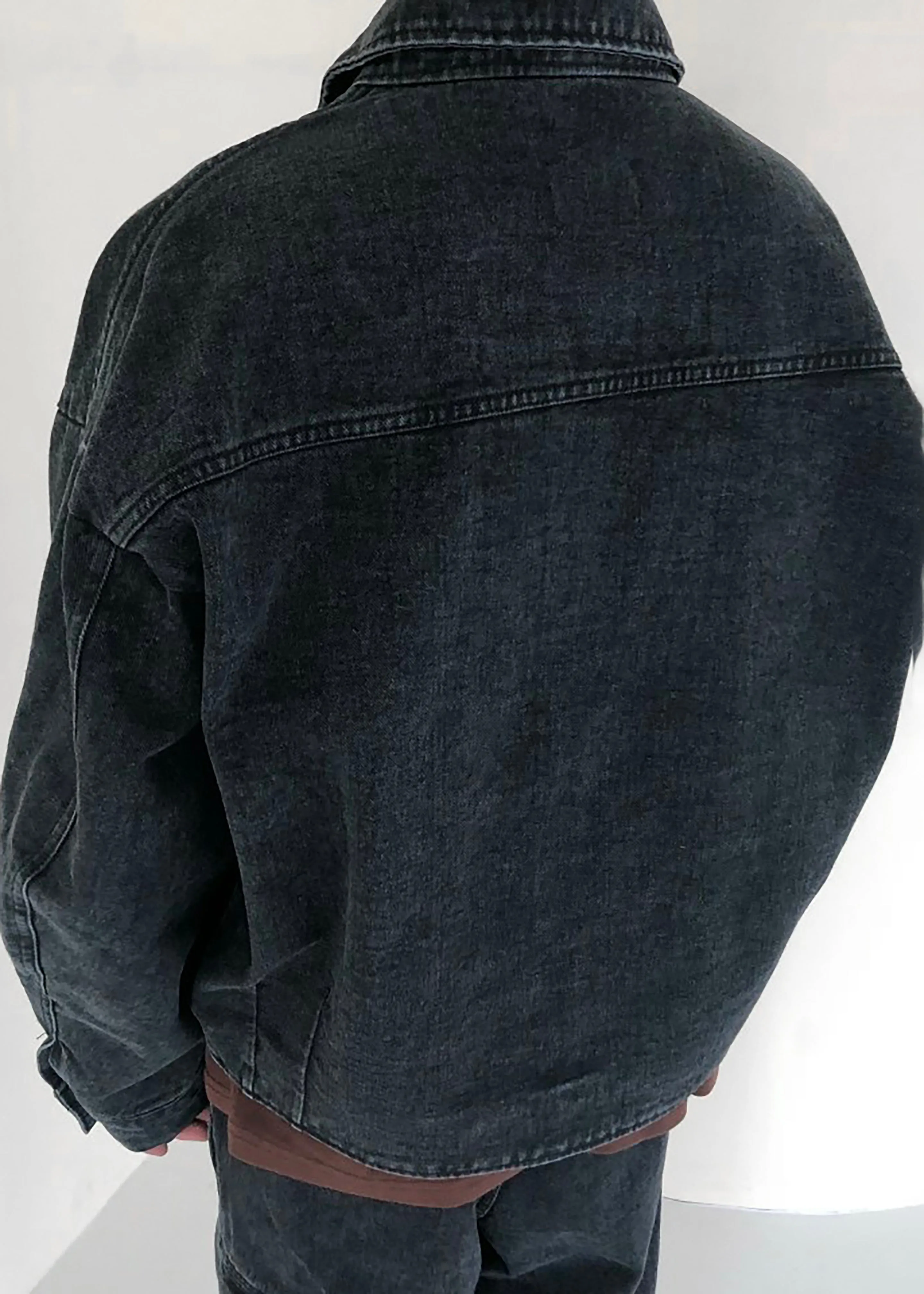 Miller Denim Jacket - Black Wash sold by Frankie Shop product image thumbnail 4