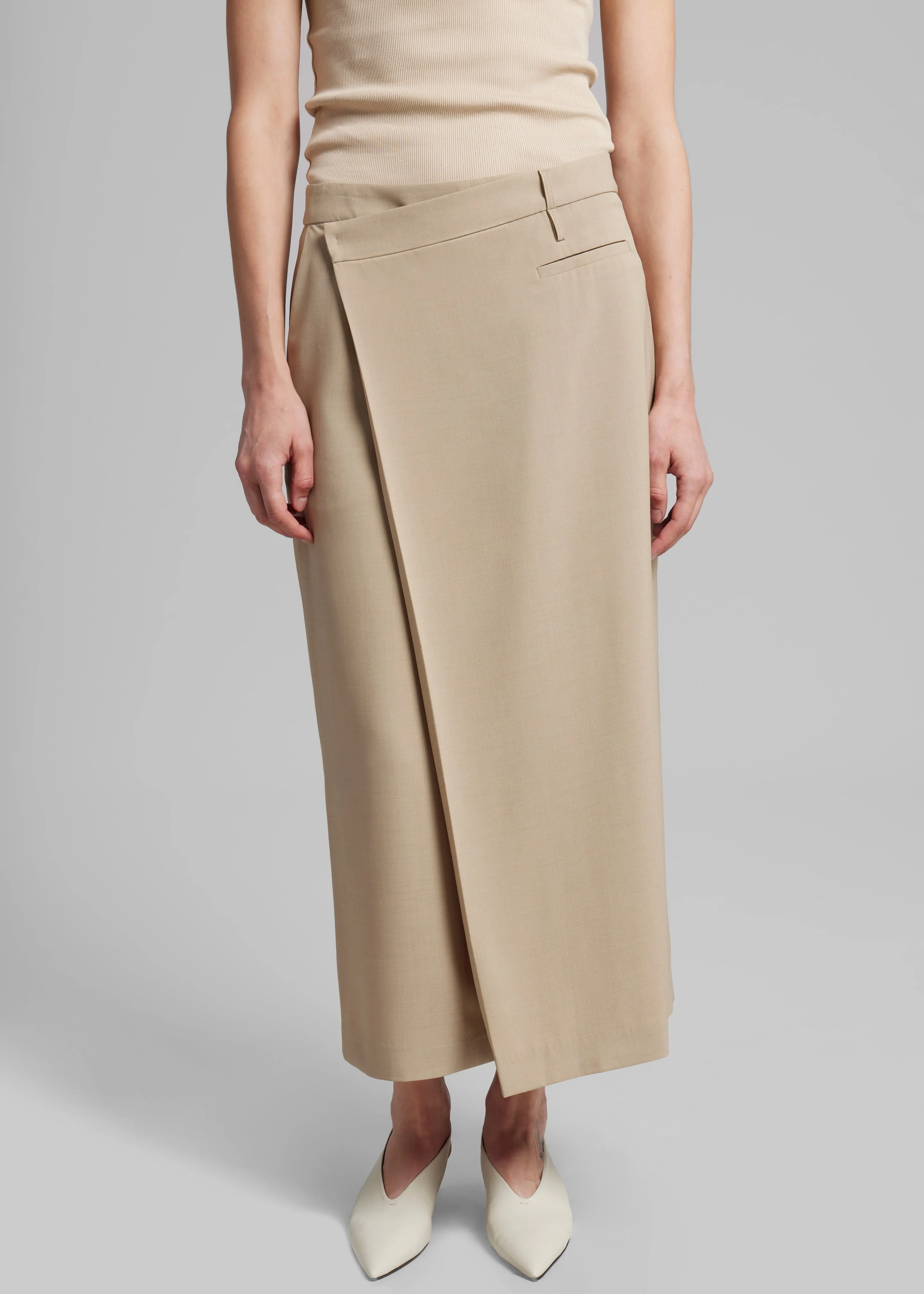 Calista Wrap Skirt - Beige sold by Frankie Shop product image thumbnail 2