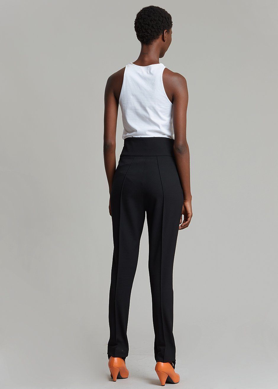 Loulou Studio Pinzon Stirrup Pants - Black sold by Frankie Shop product image thumbnail 9