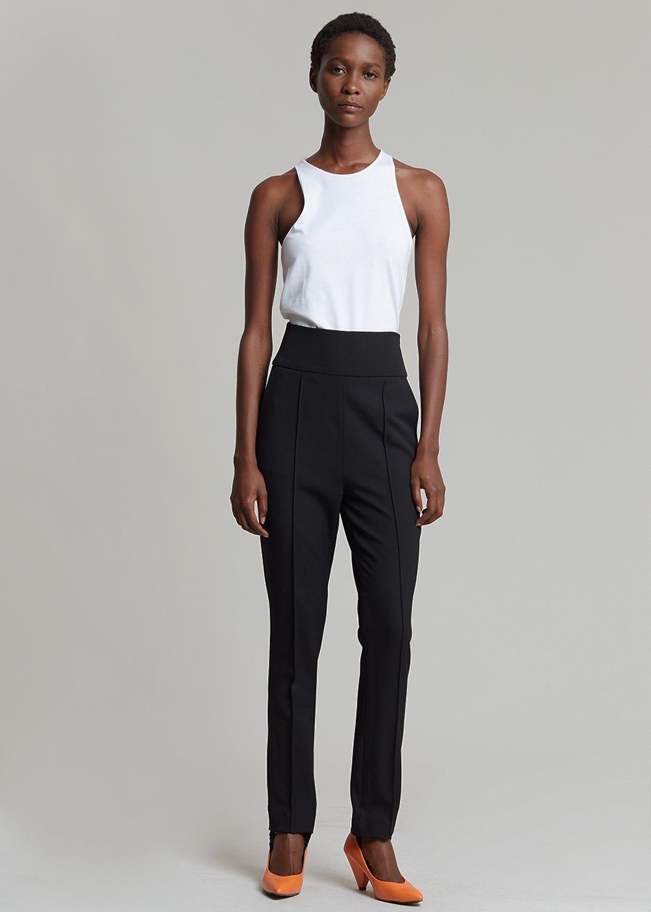 Loulou Studio Pinzon Stirrup Pants - Black sold by Frankie Shop product image thumbnail 6